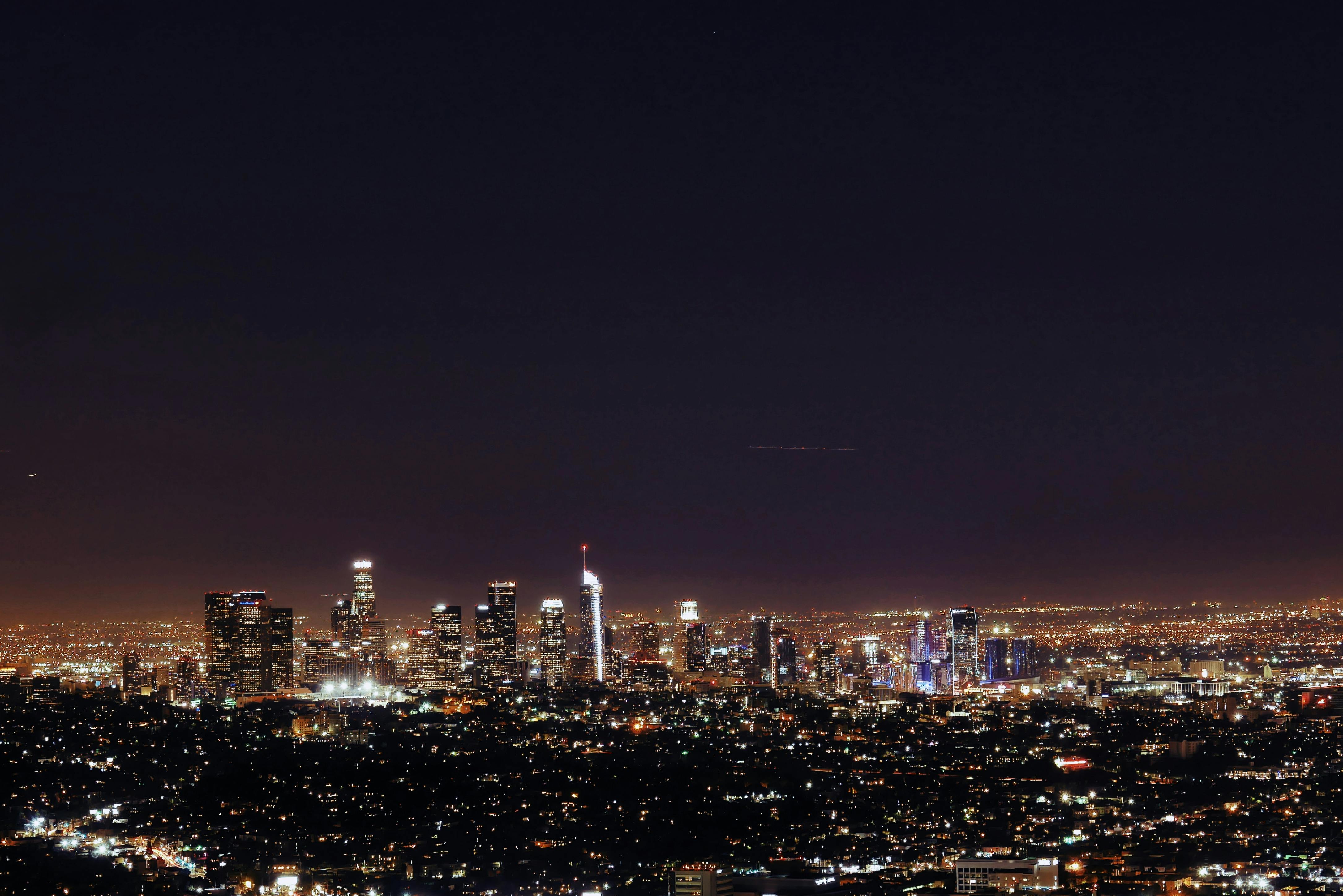 Los Angeles, CA city skyline wallpaper, 4342x2898