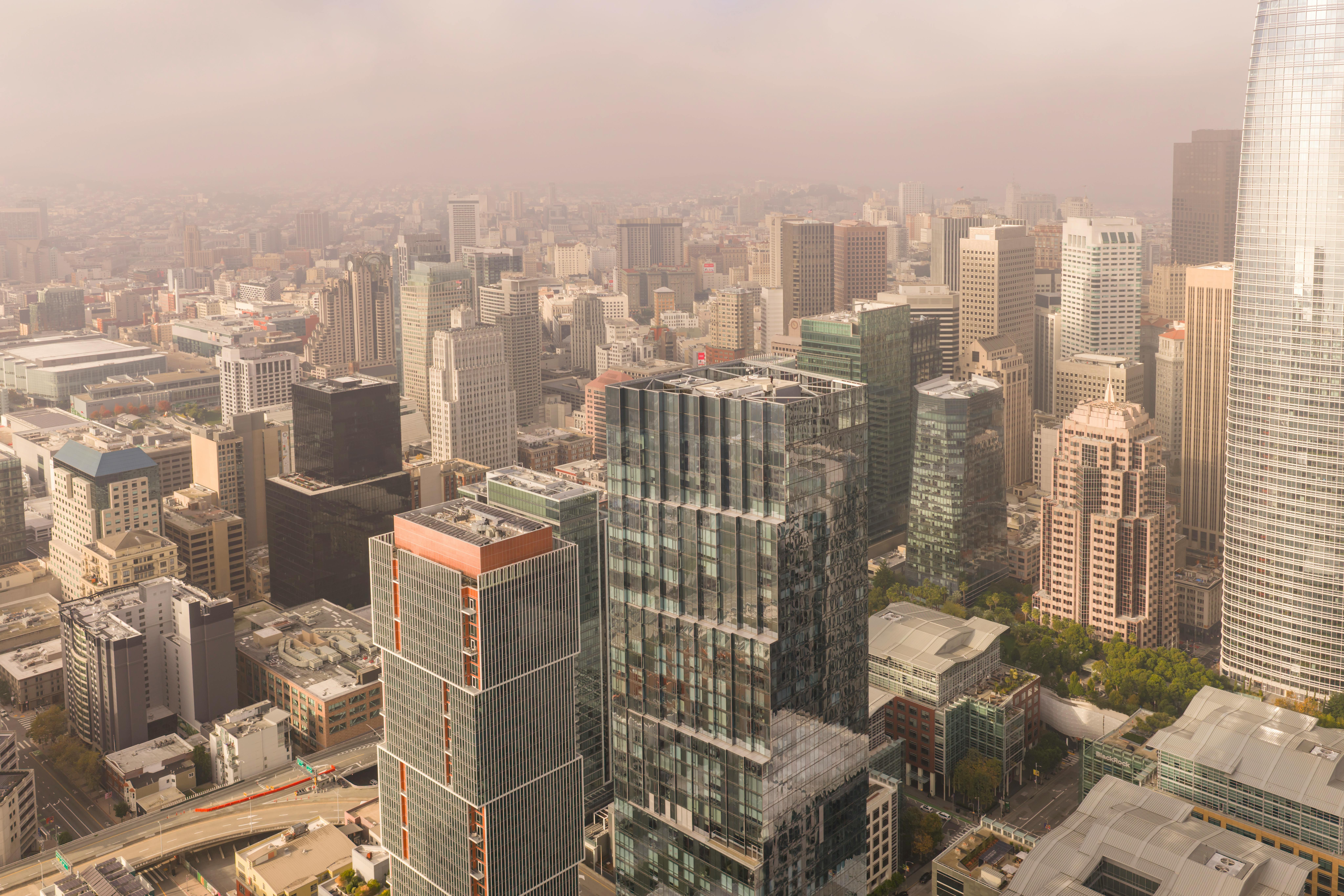 San Francisco, CA city skyline wallpaper, 8192x5461