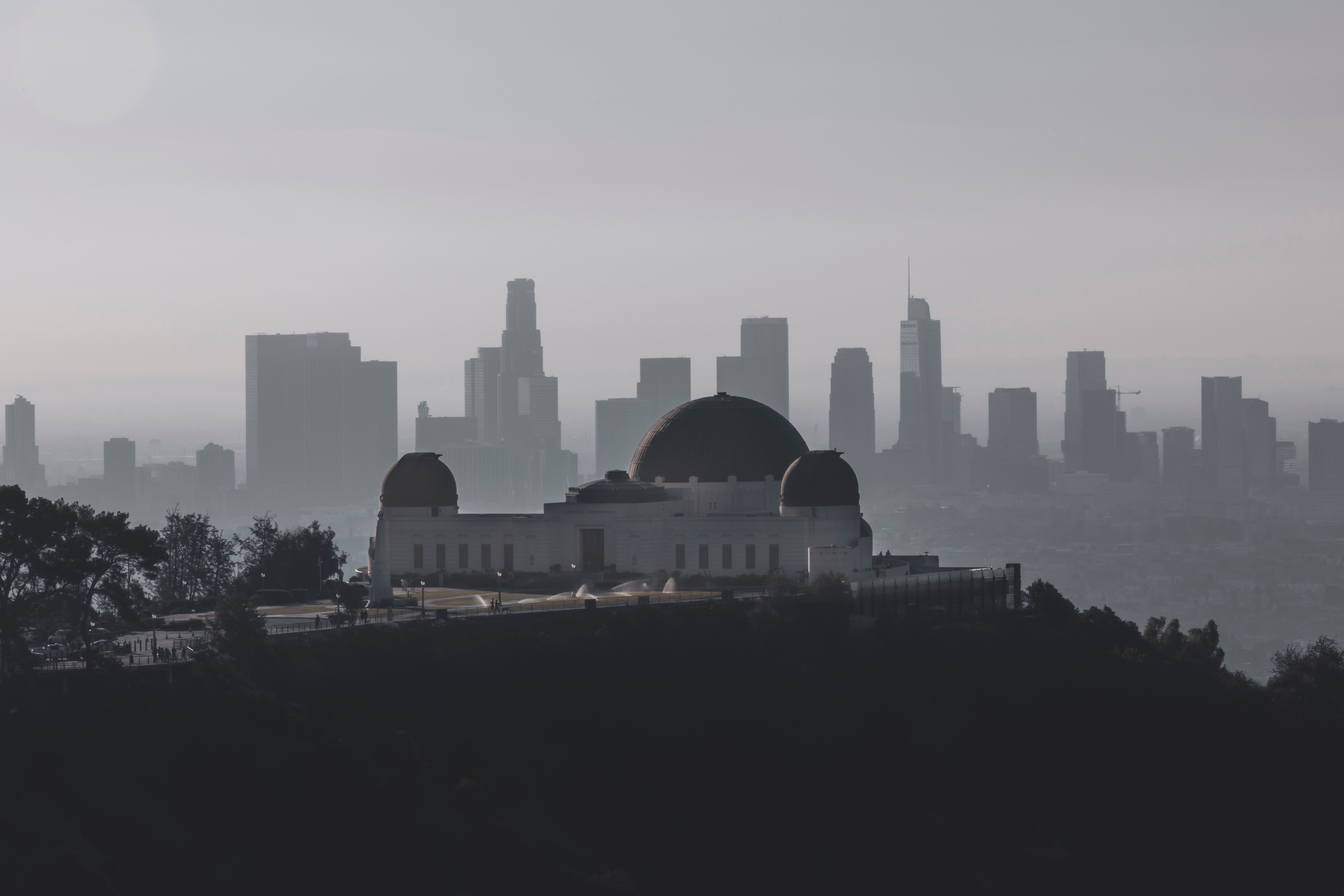 Los Angeles, CA city skyline wallpaper, 8192x5464