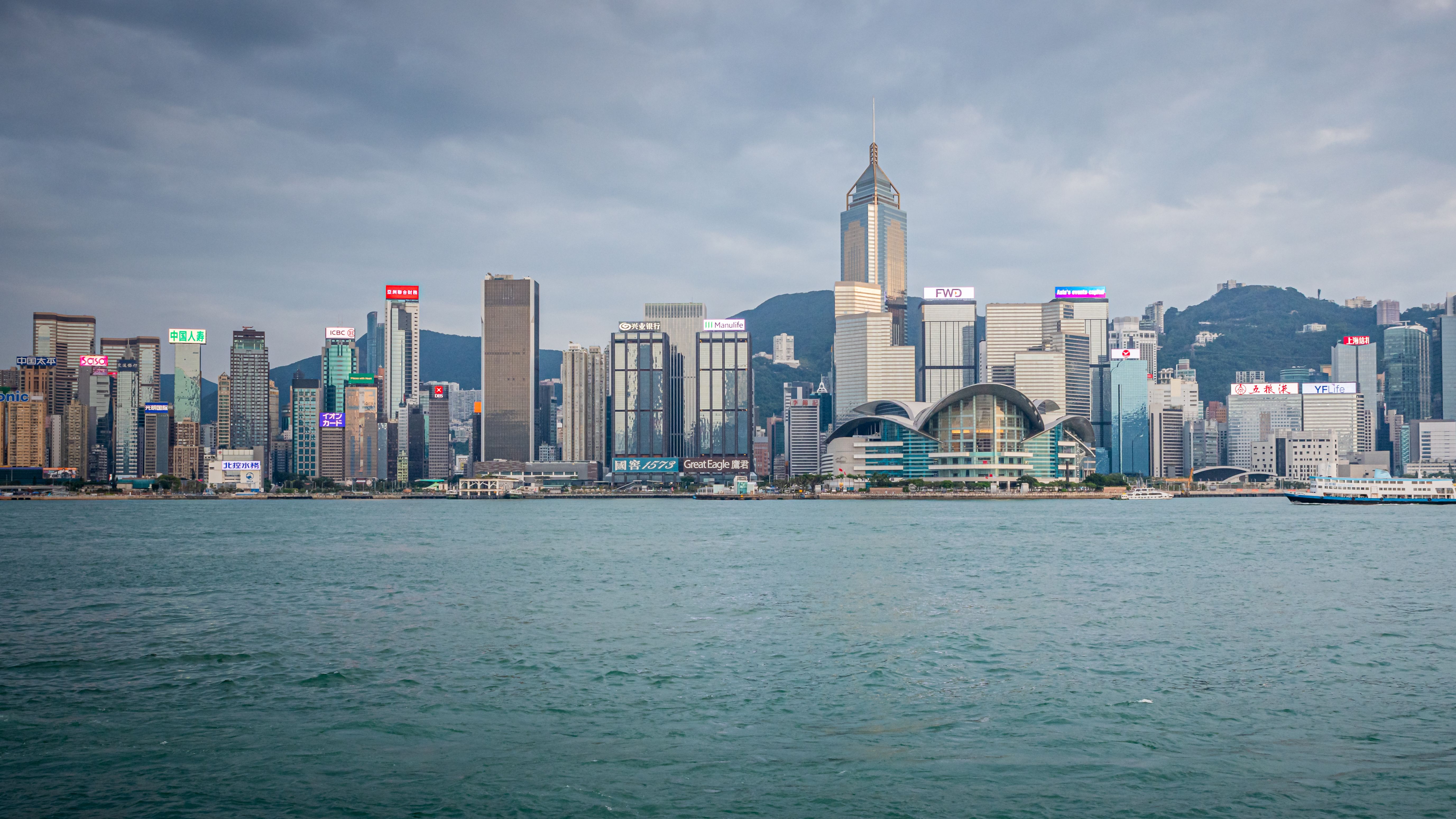 Hong Kong Skyline city skyline wallpaper, 5508x3098