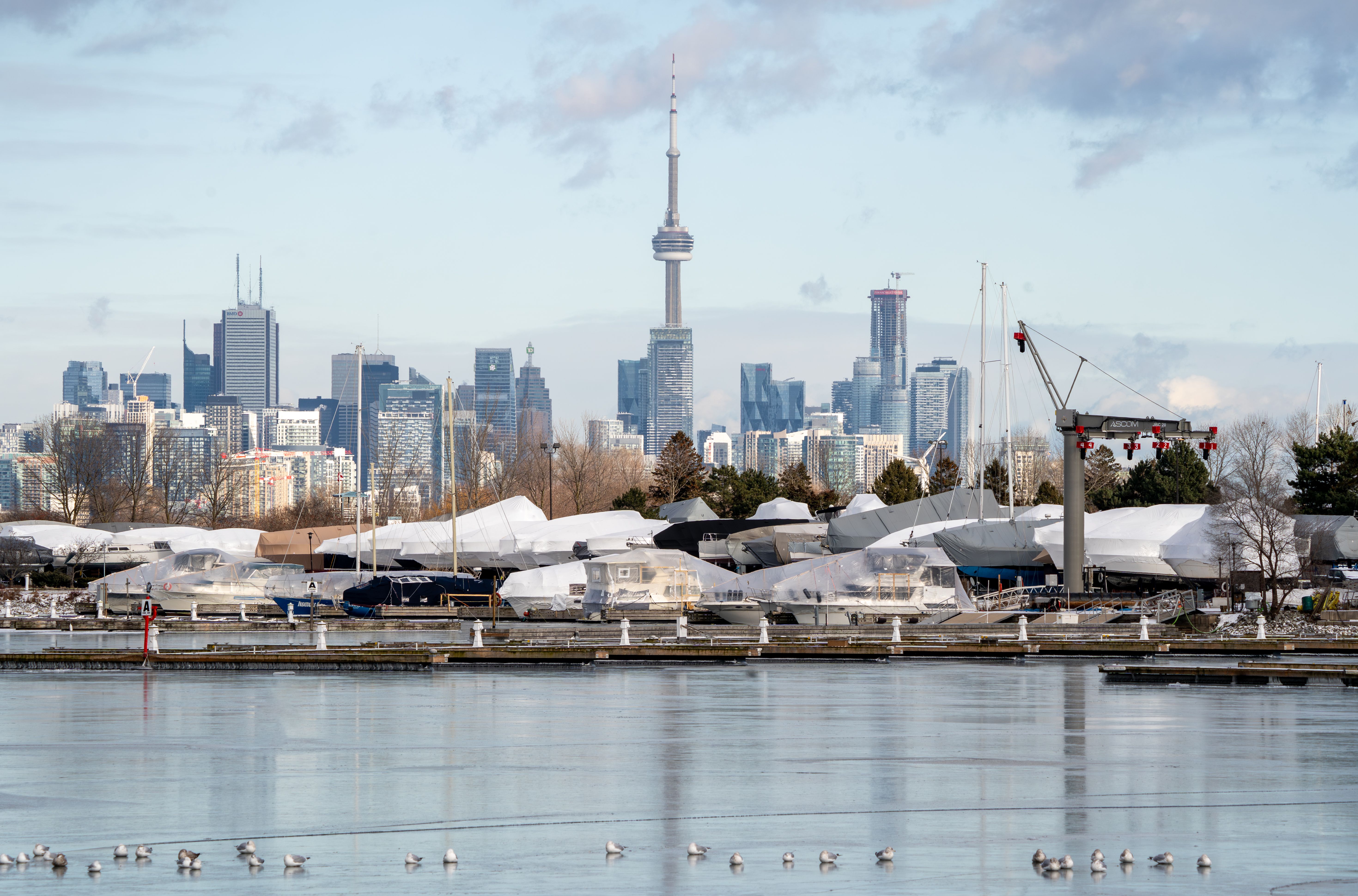 Toronto Skyline city skyline wallpaper, 5879x3881