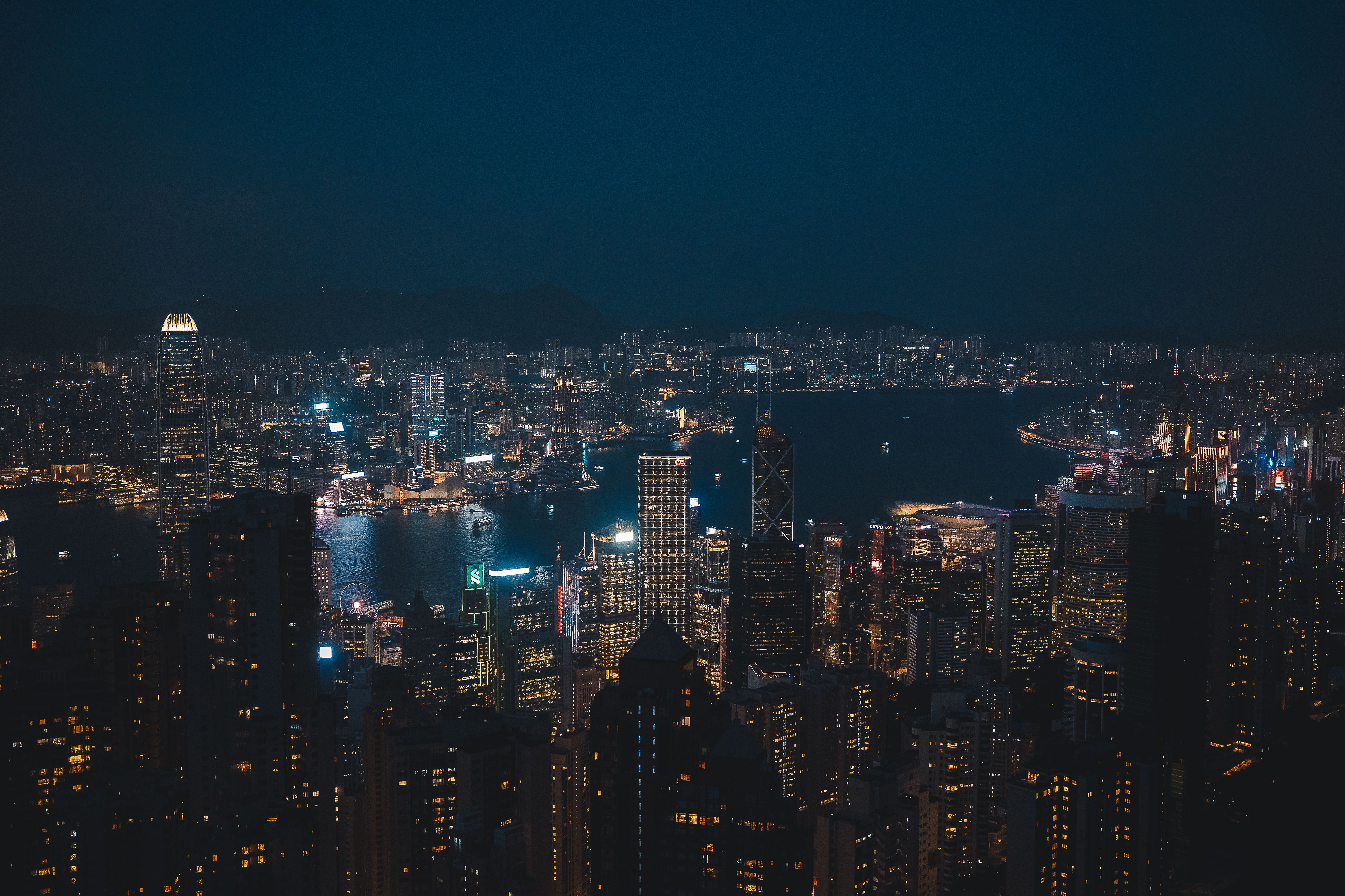 Hong Kong Skyline city skyline wallpaper, 6000x4000