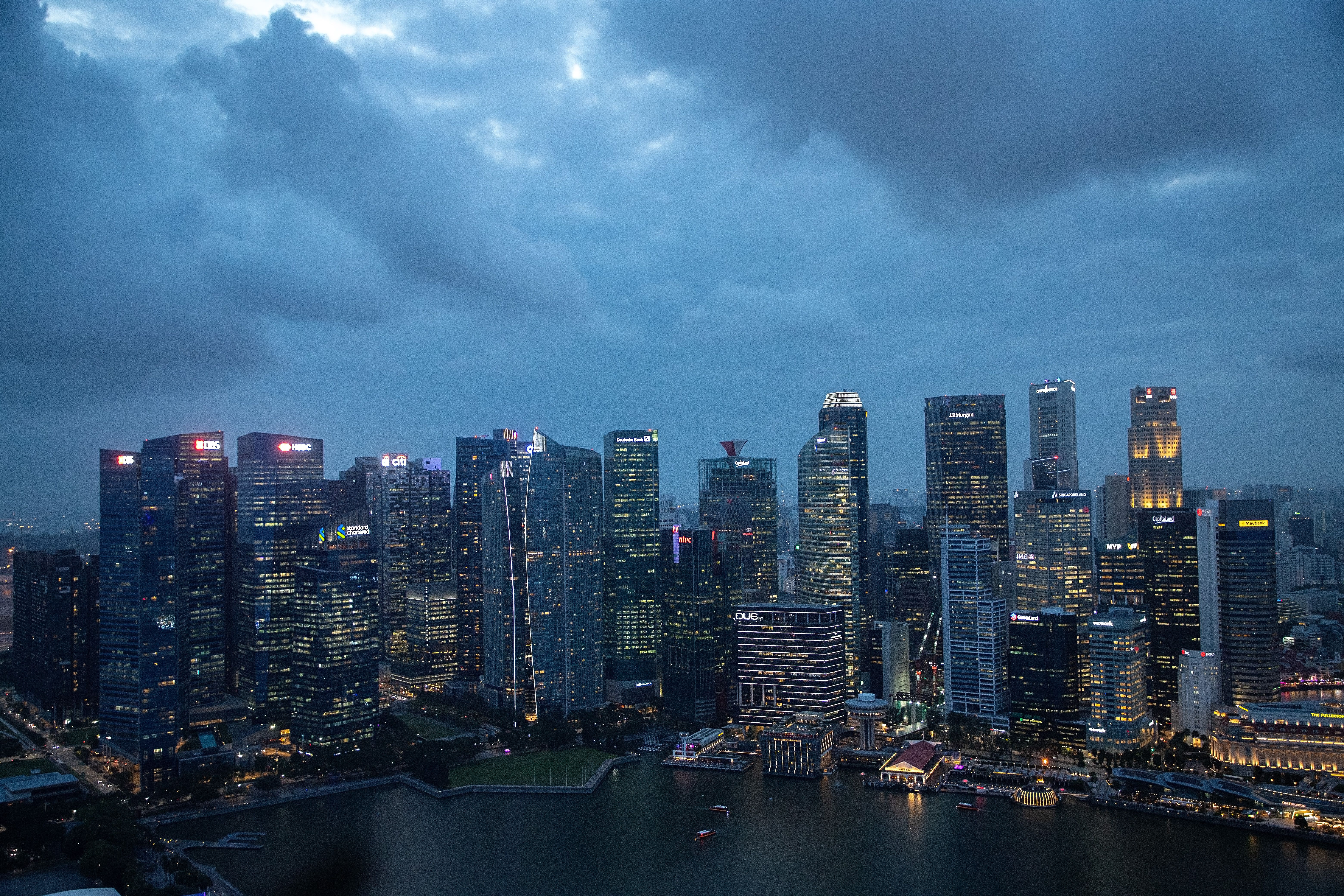 Singapore Skyline city skyline wallpaper, 6240x4160