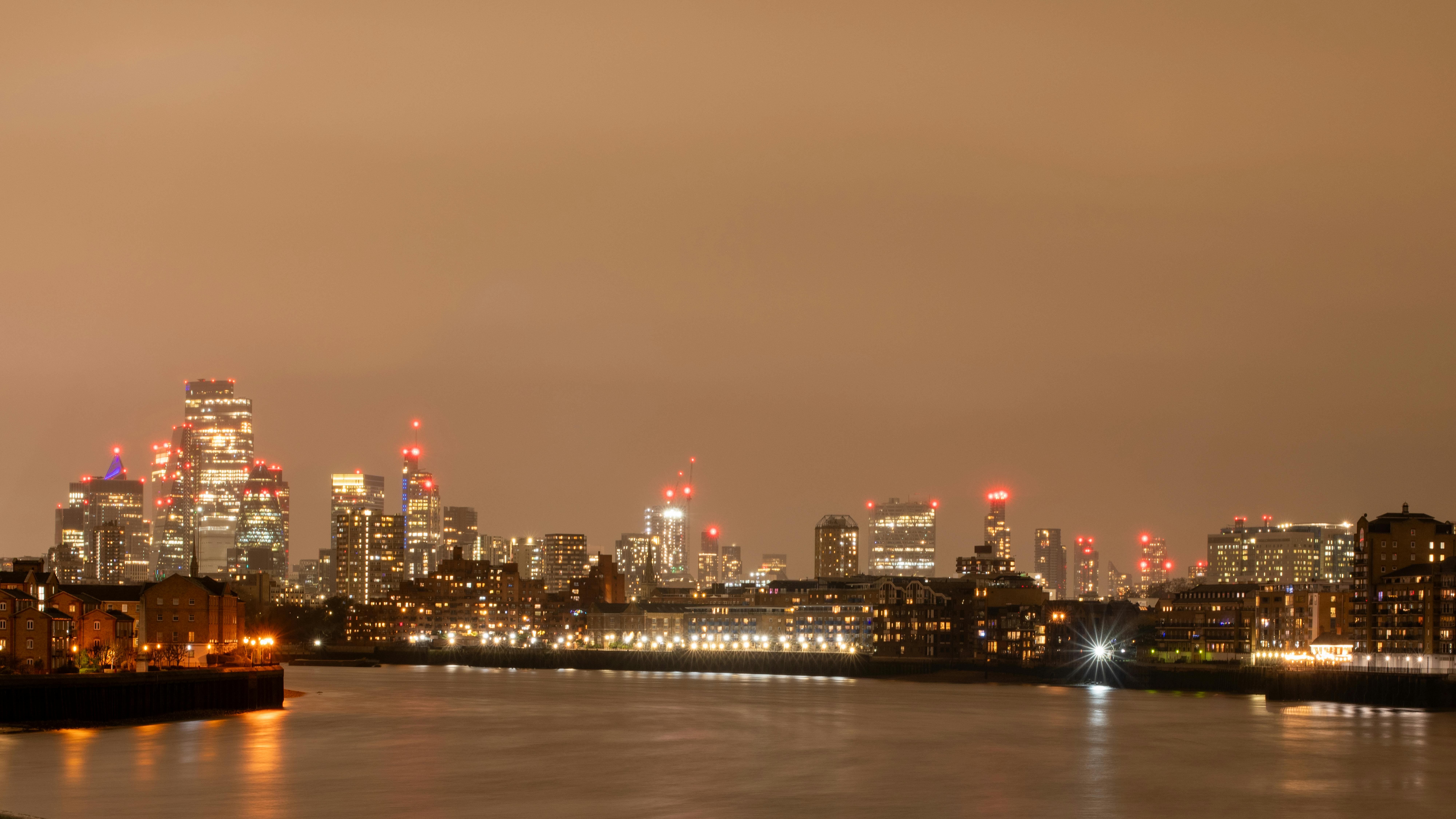 London Skyline city skyline wallpaper, 8000x4500
