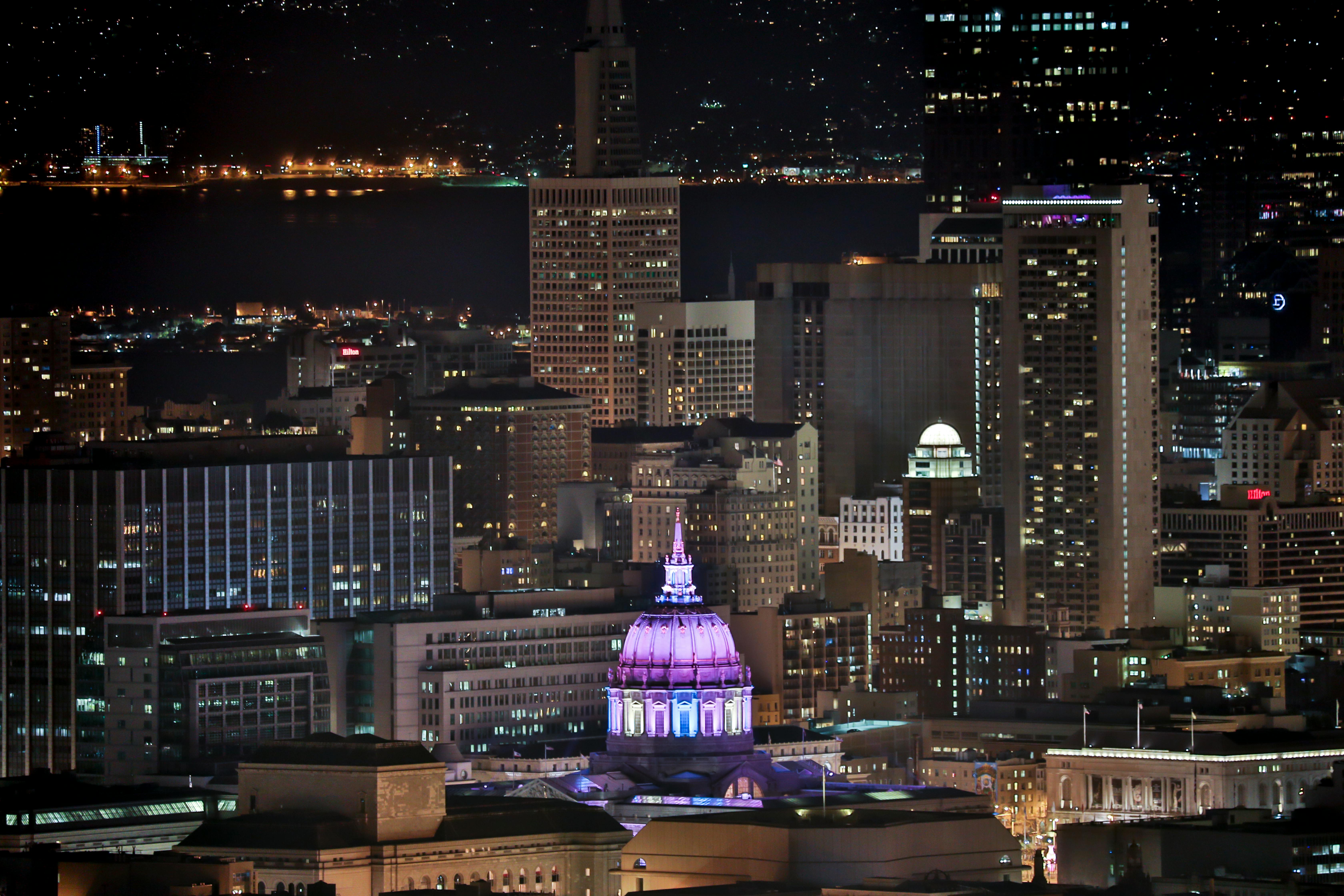 San Francisco, CA city skyline wallpaper, 6720x4480
