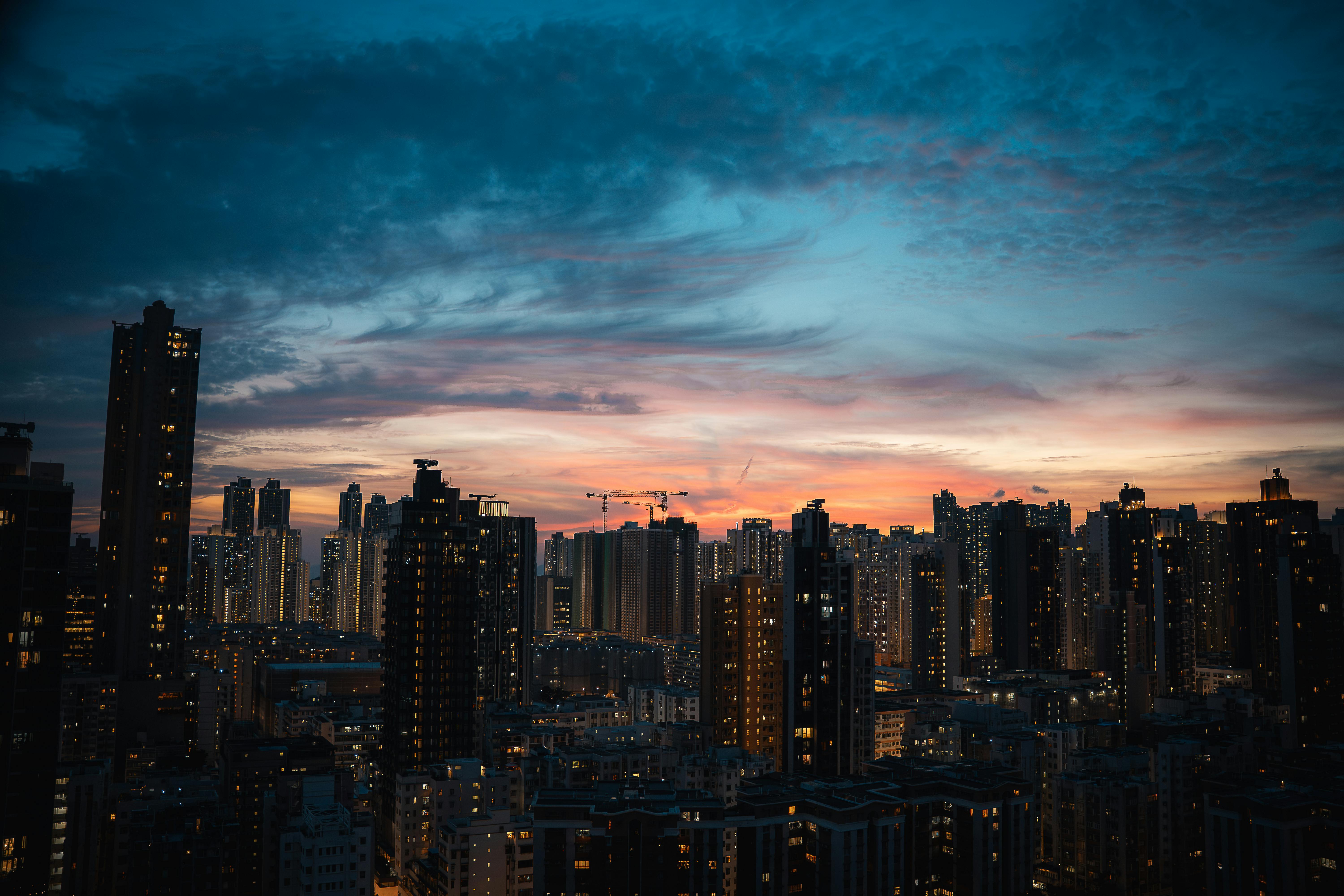 Hong Kong Skyline city skyline wallpaper, 6000x4000