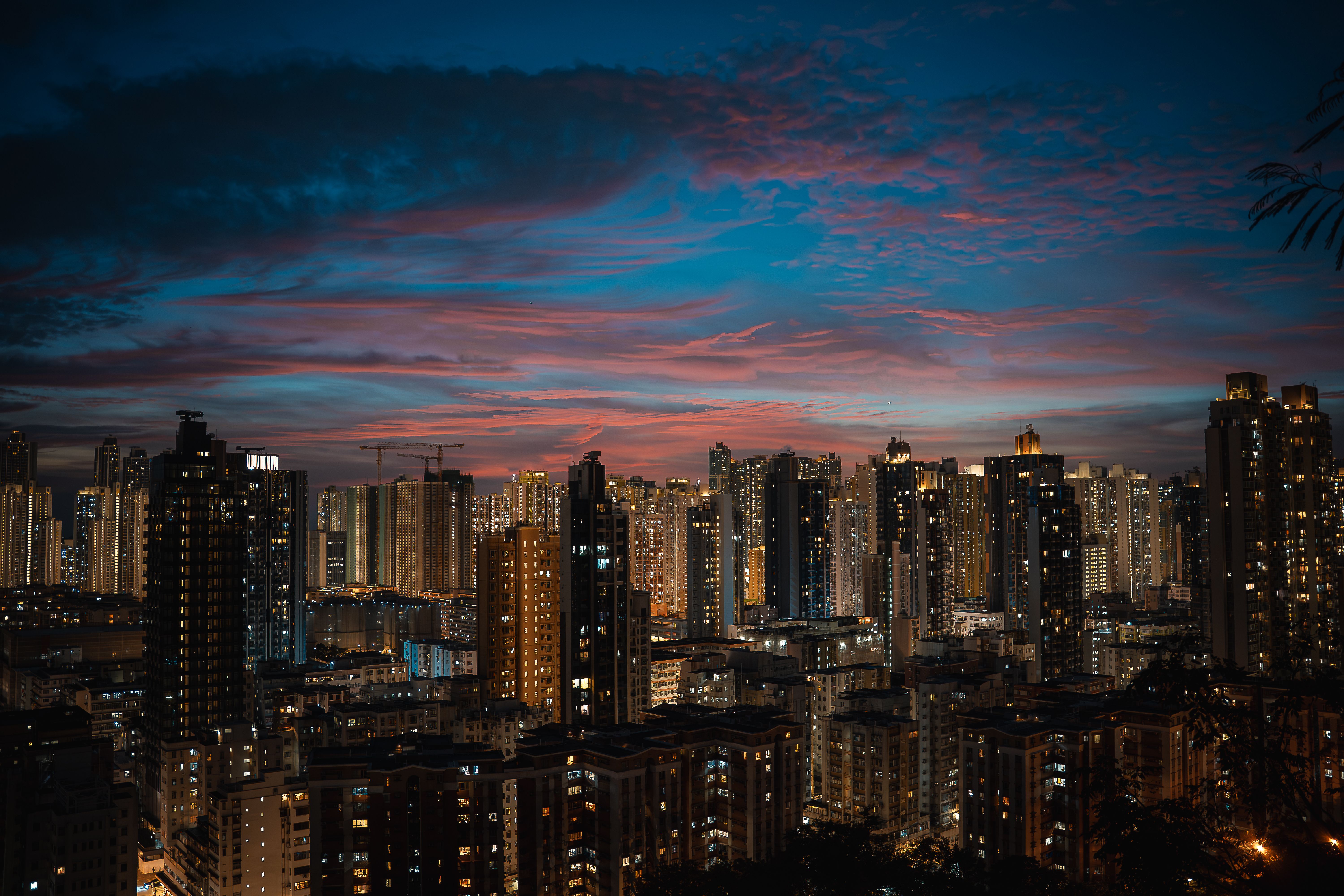 Hong Kong Skyline city skyline wallpaper, 6000x4000