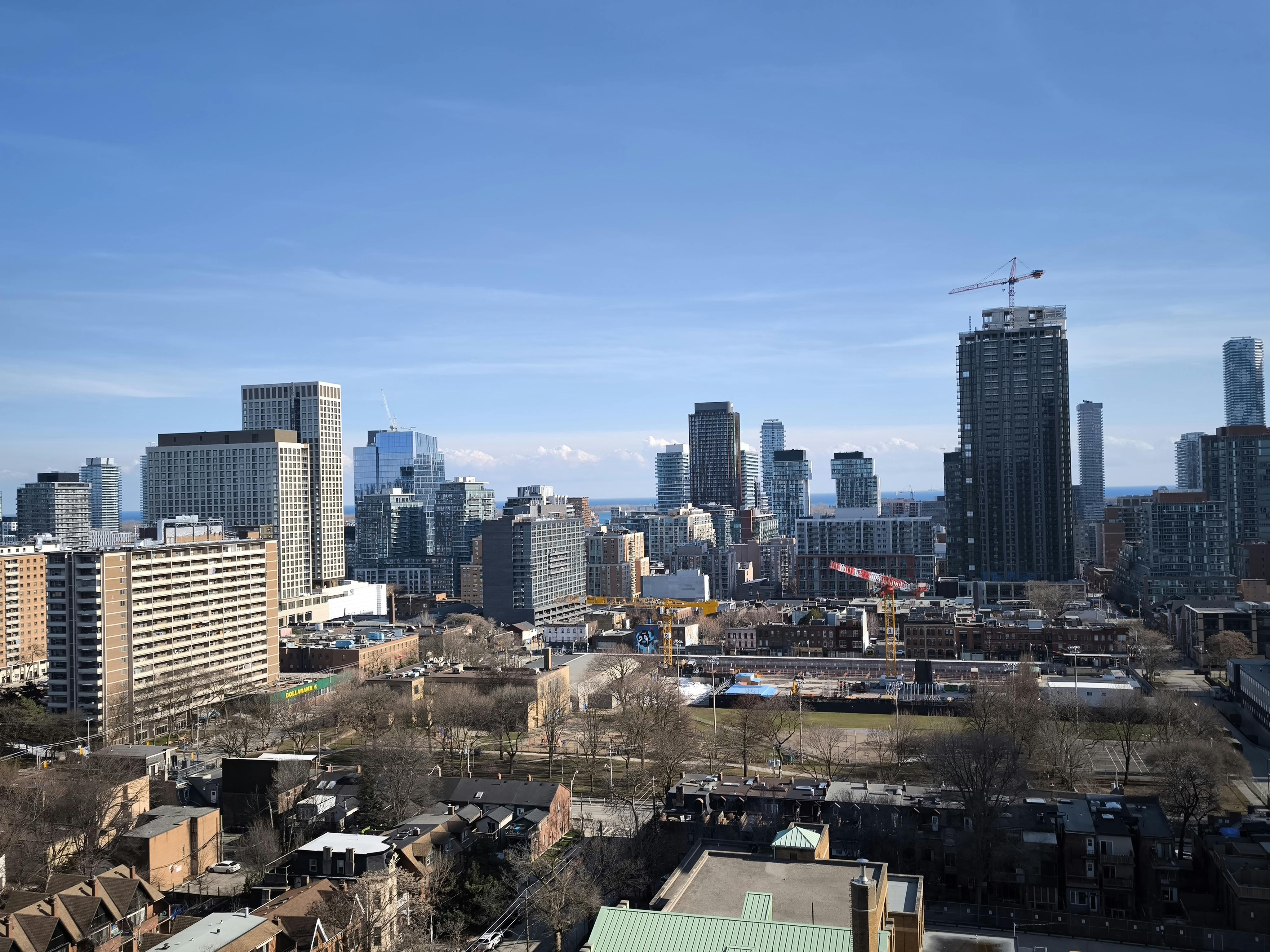 Downtown Skyline city skyline wallpaper, 4096x3072