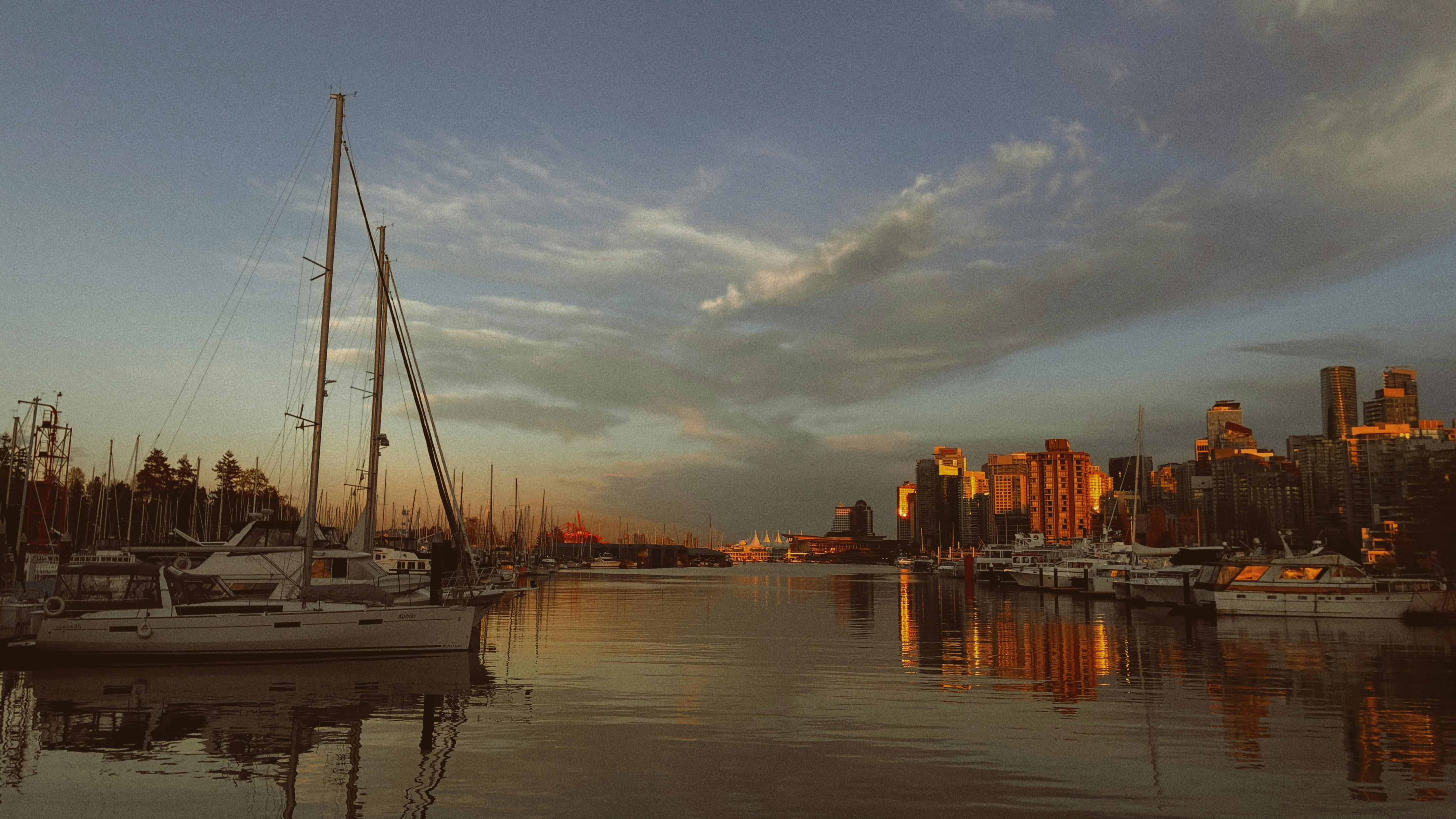 Vancouver, BC city skyline wallpaper, 5712x3213
