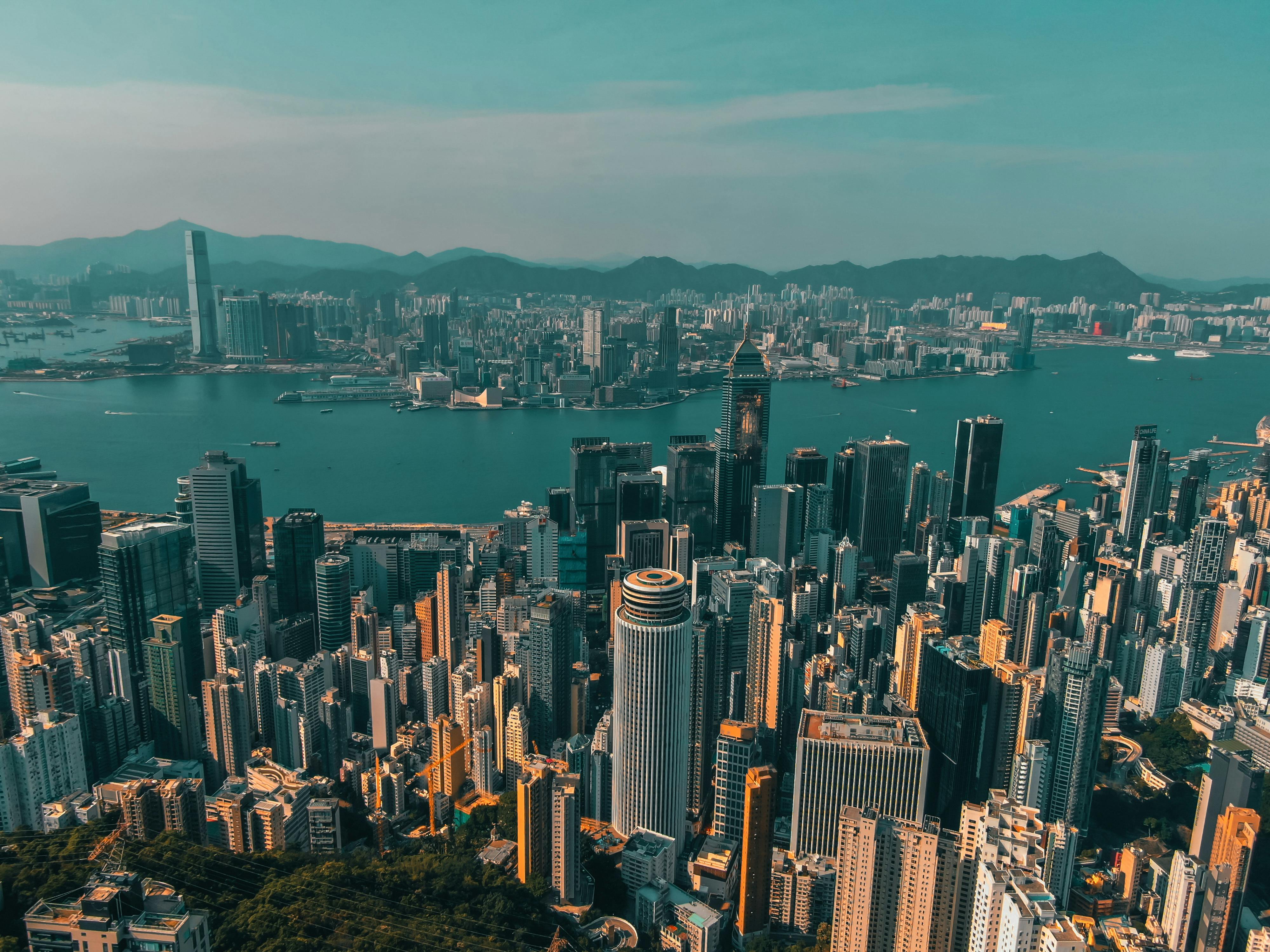 Hong Kong Skyline city skyline wallpaper, 4000x3000
