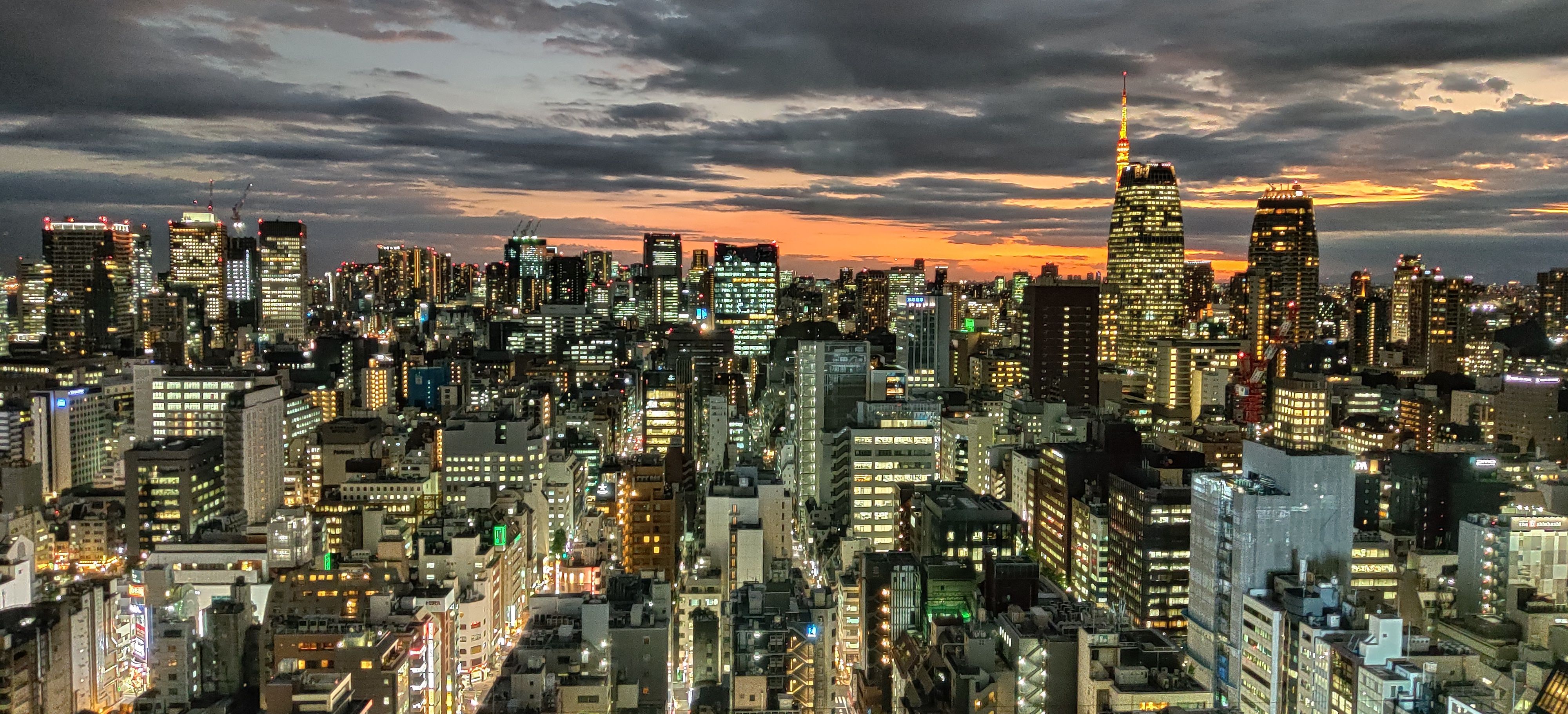 Tokyo Skyline city skyline wallpaper, 4000x1824