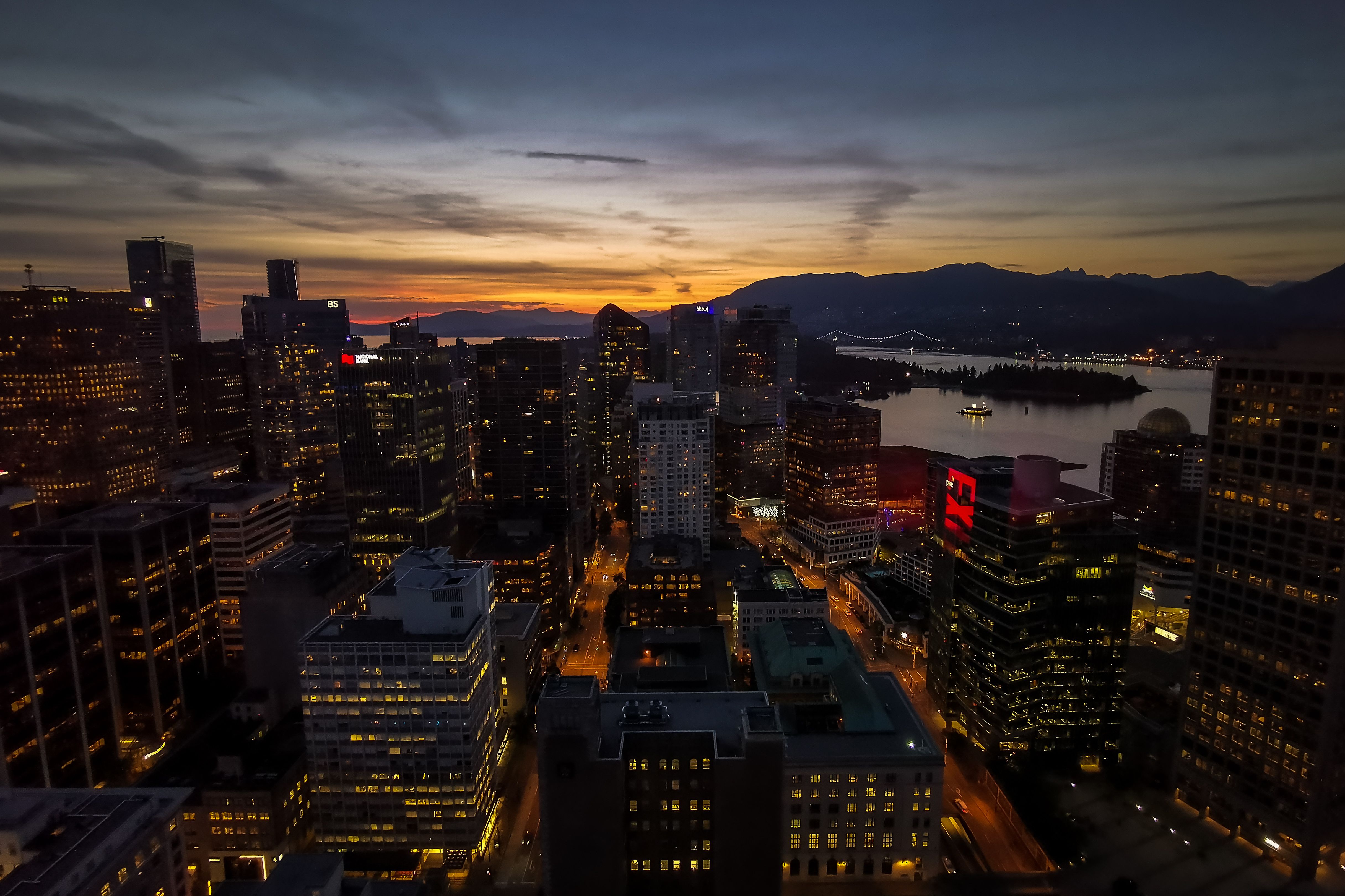 Vancouver, BC city skyline wallpaper, 4862x3241