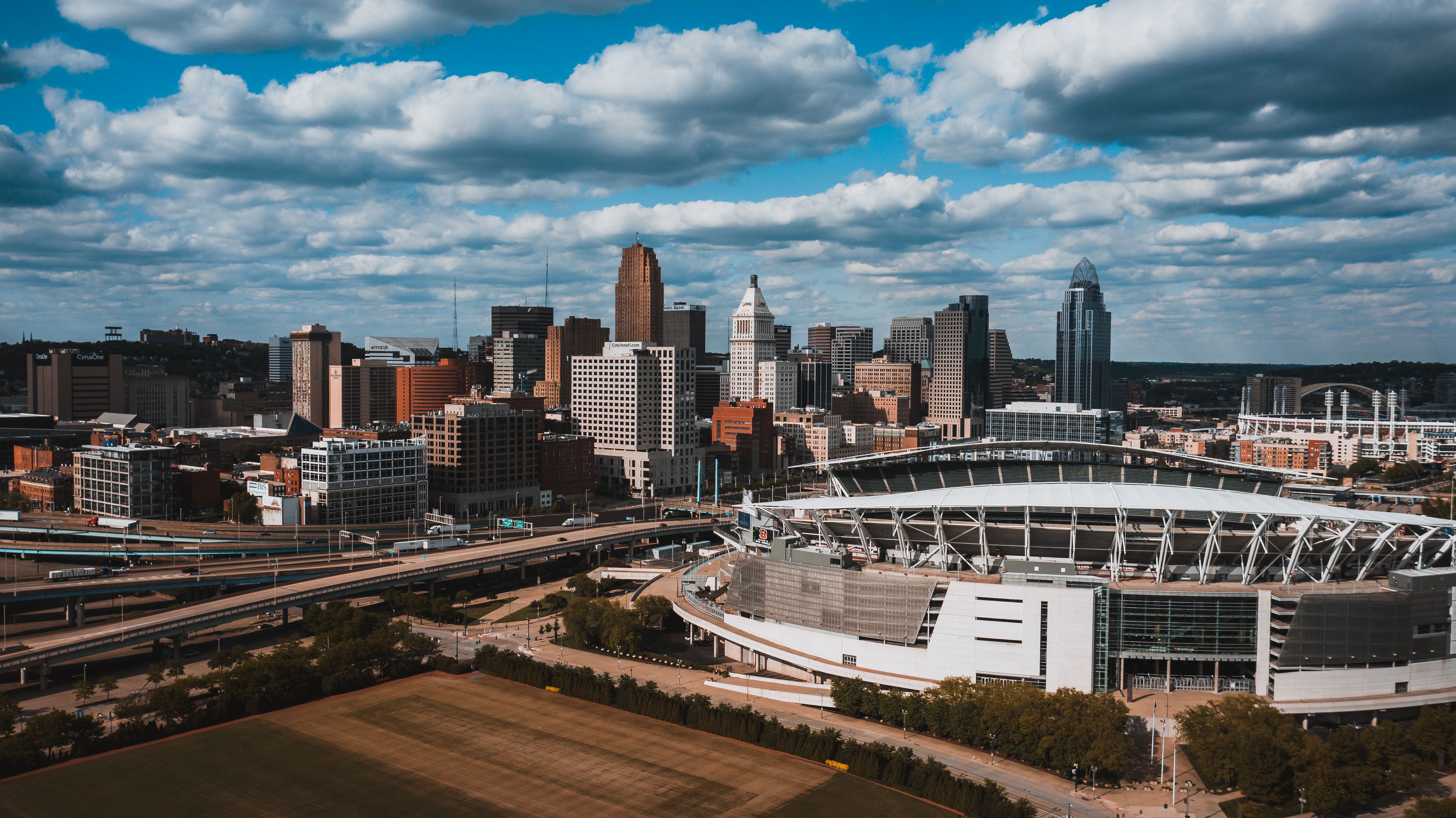 Downtown Skyline city skyline wallpaper, 5464x3070