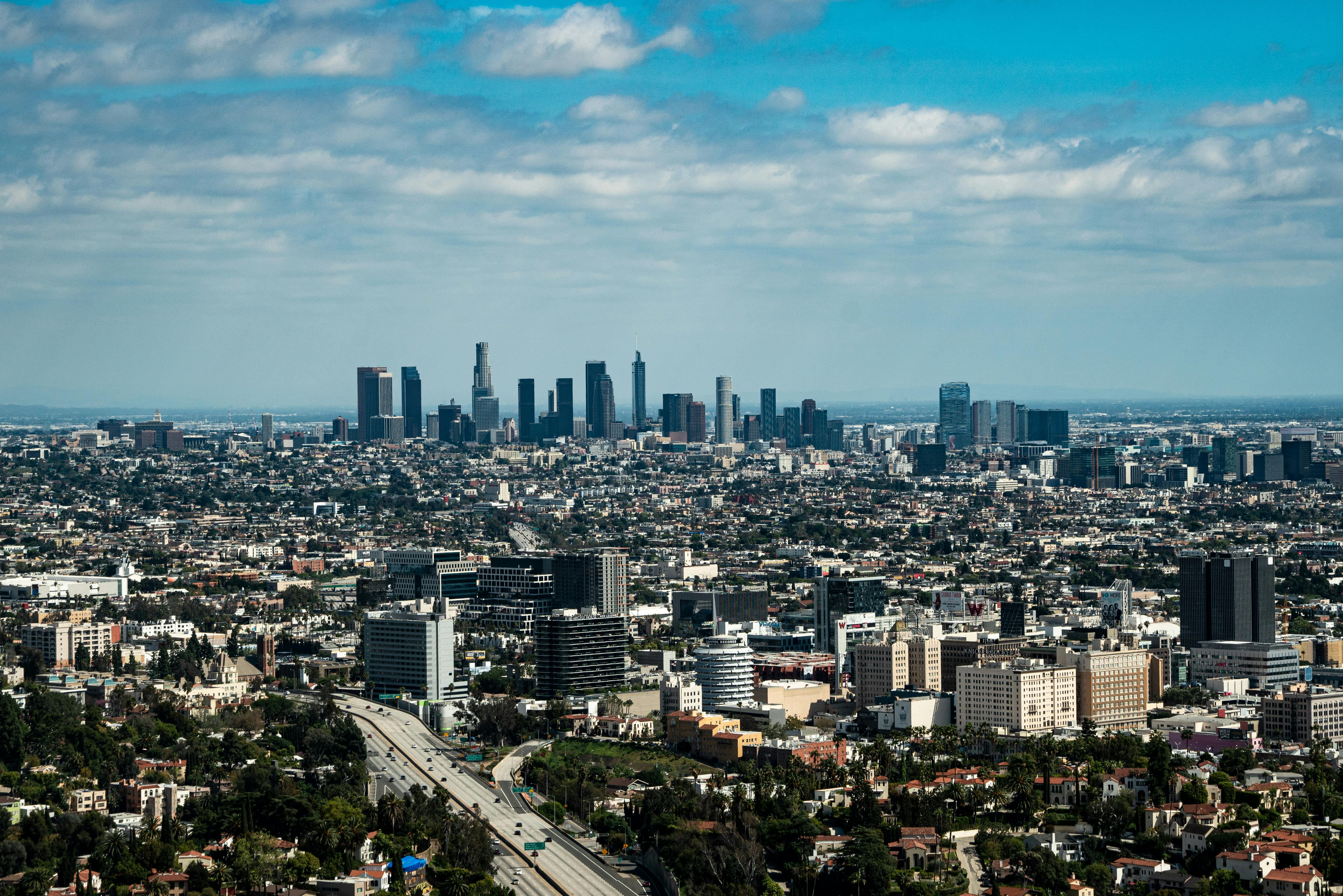 Los Angeles, CA city skyline wallpaper, 5168x3448