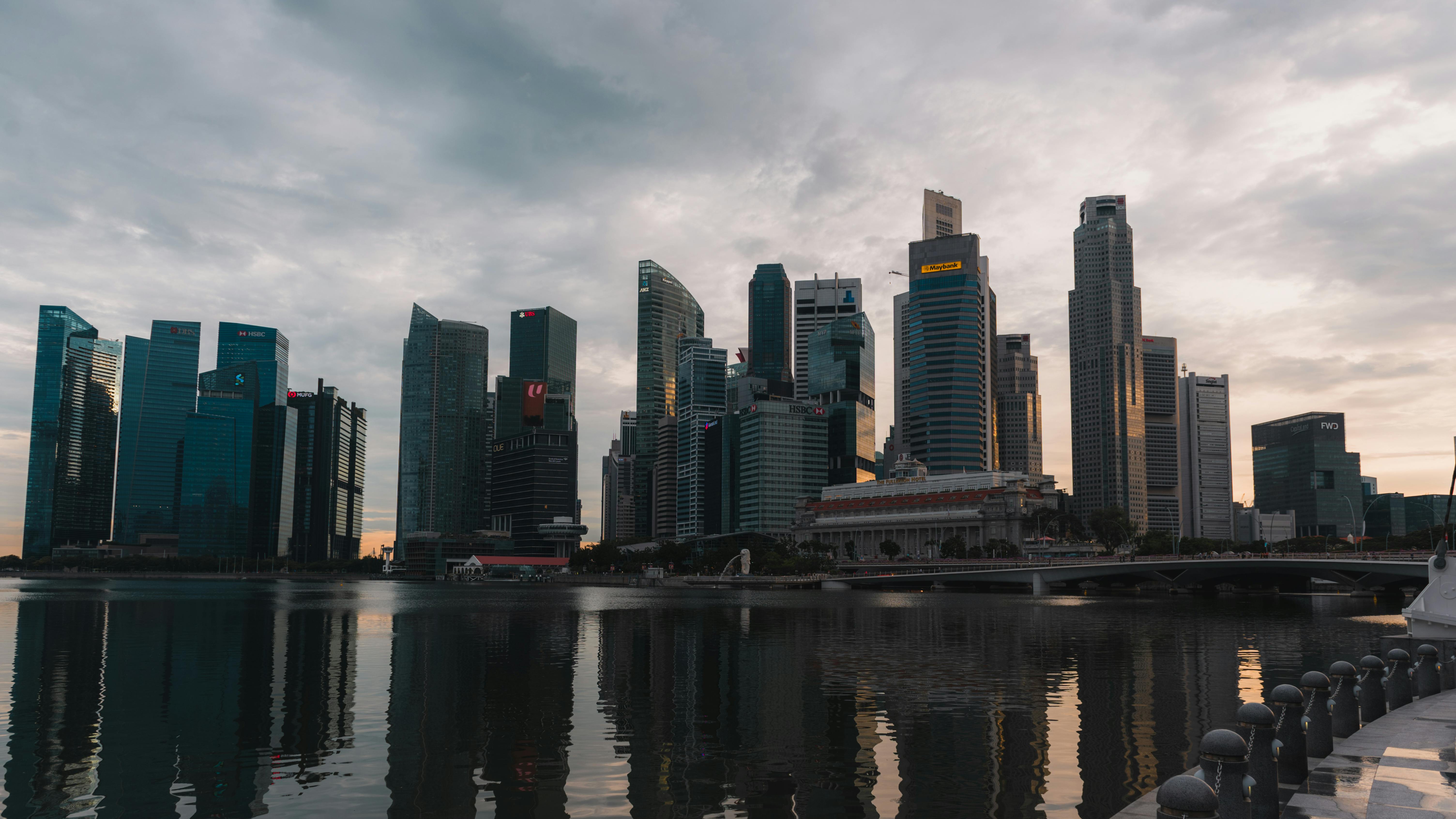 Downtown Skyline city skyline wallpaper, 6016x3384
