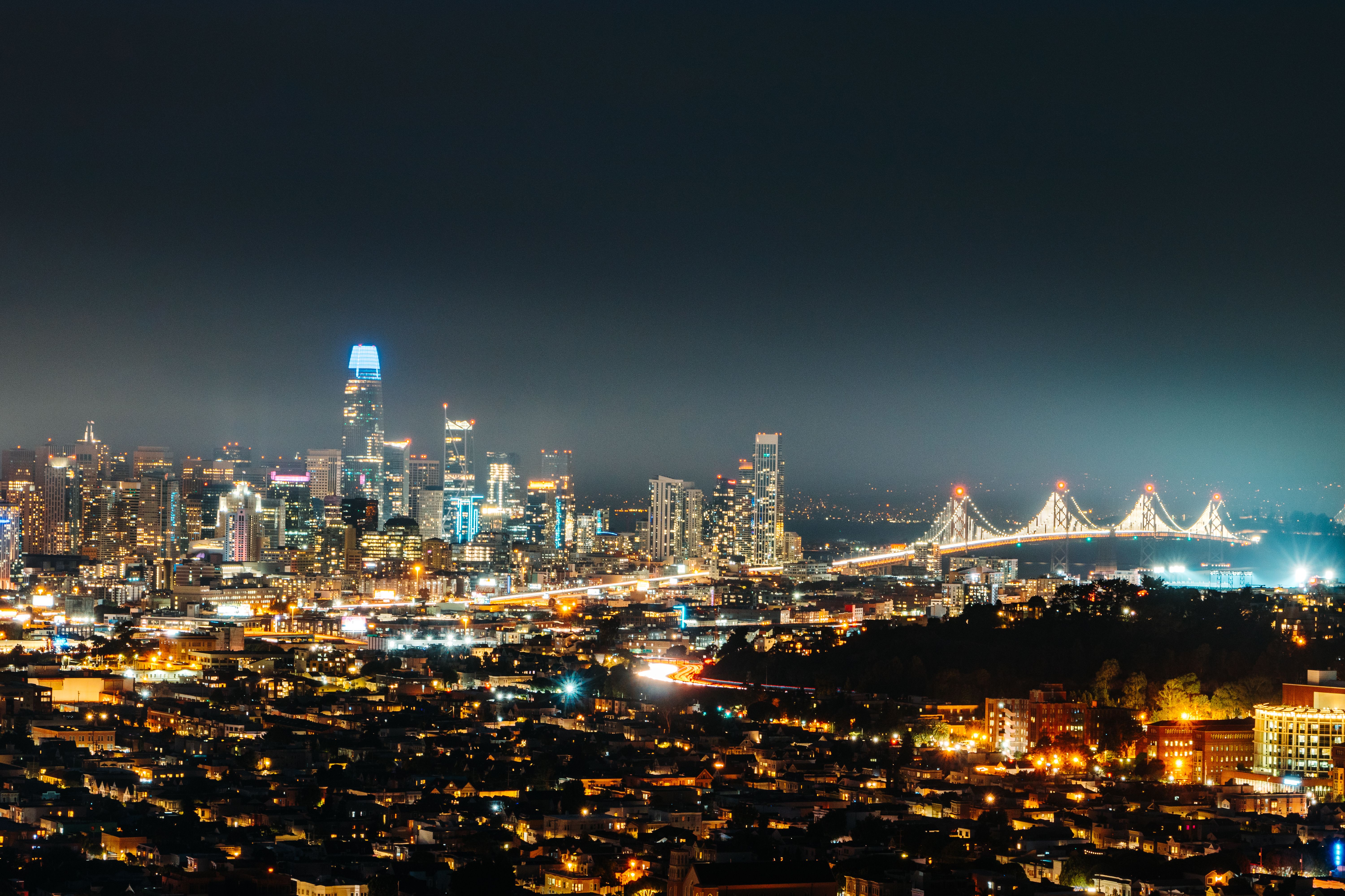 San Francisco, CA city skyline wallpaper, 6000x4000