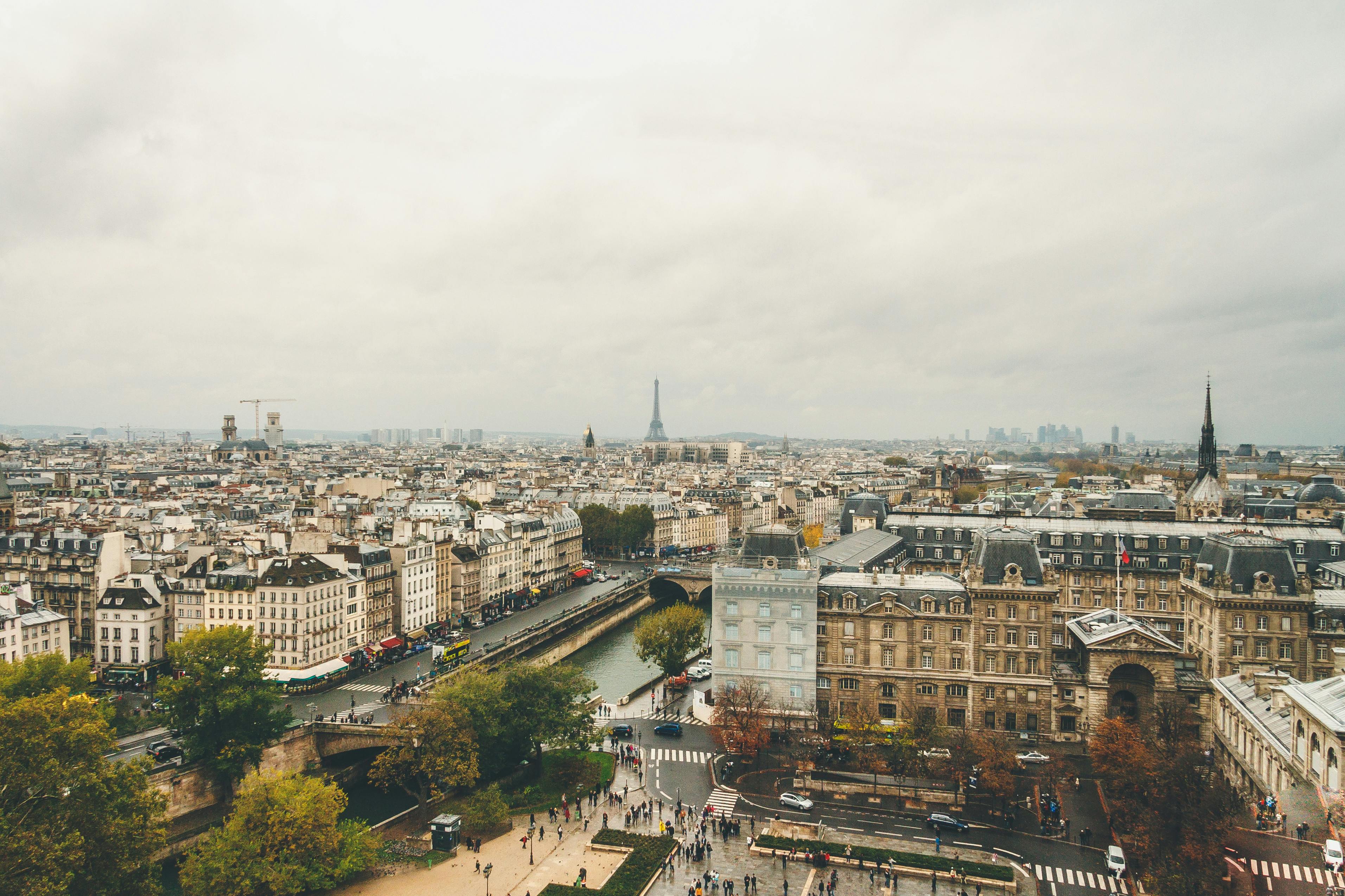 Paris Skyline city skyline wallpaper, 3824x2549