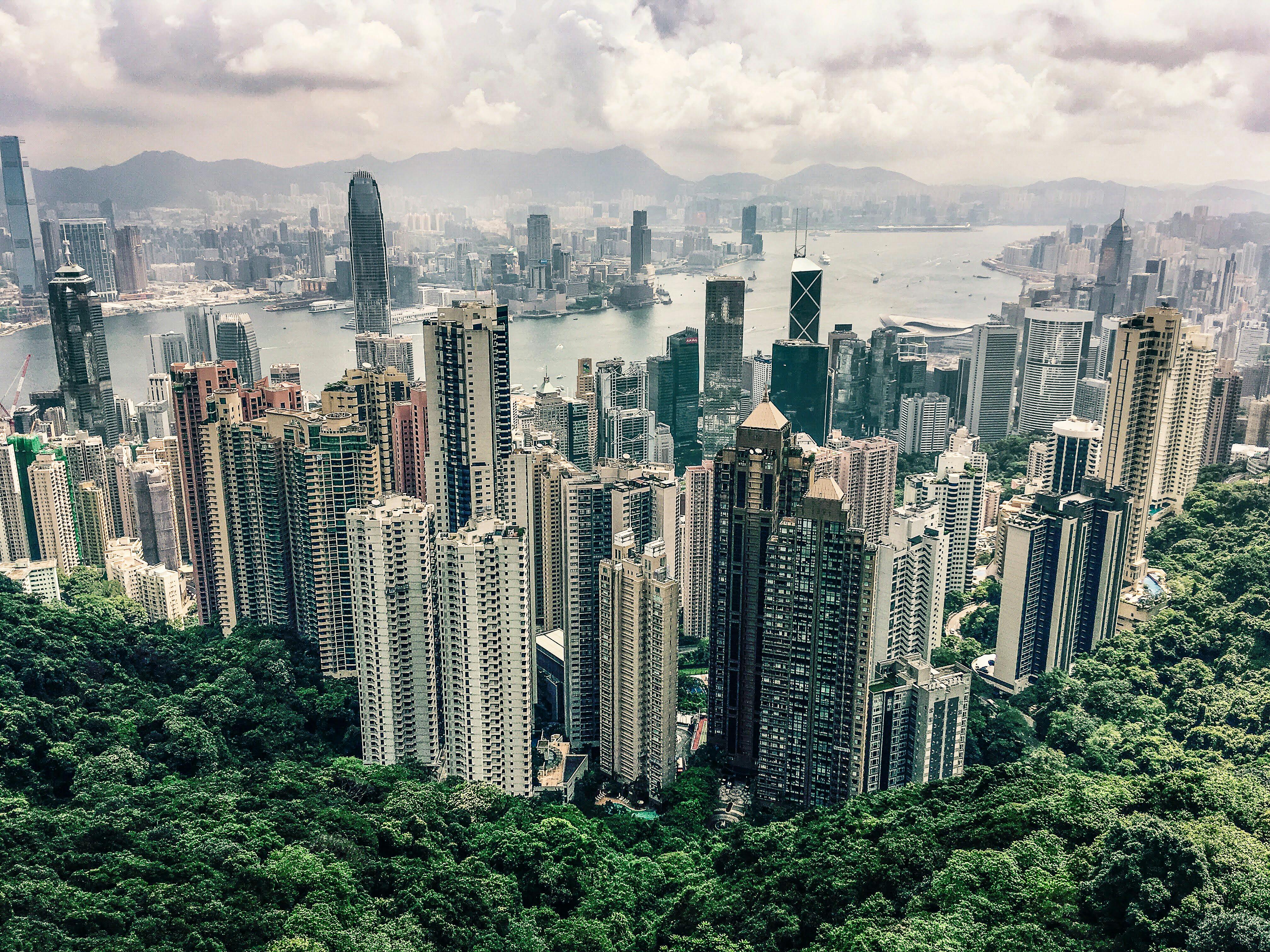 Hong Kong Skyline city skyline wallpaper, 4032x3024