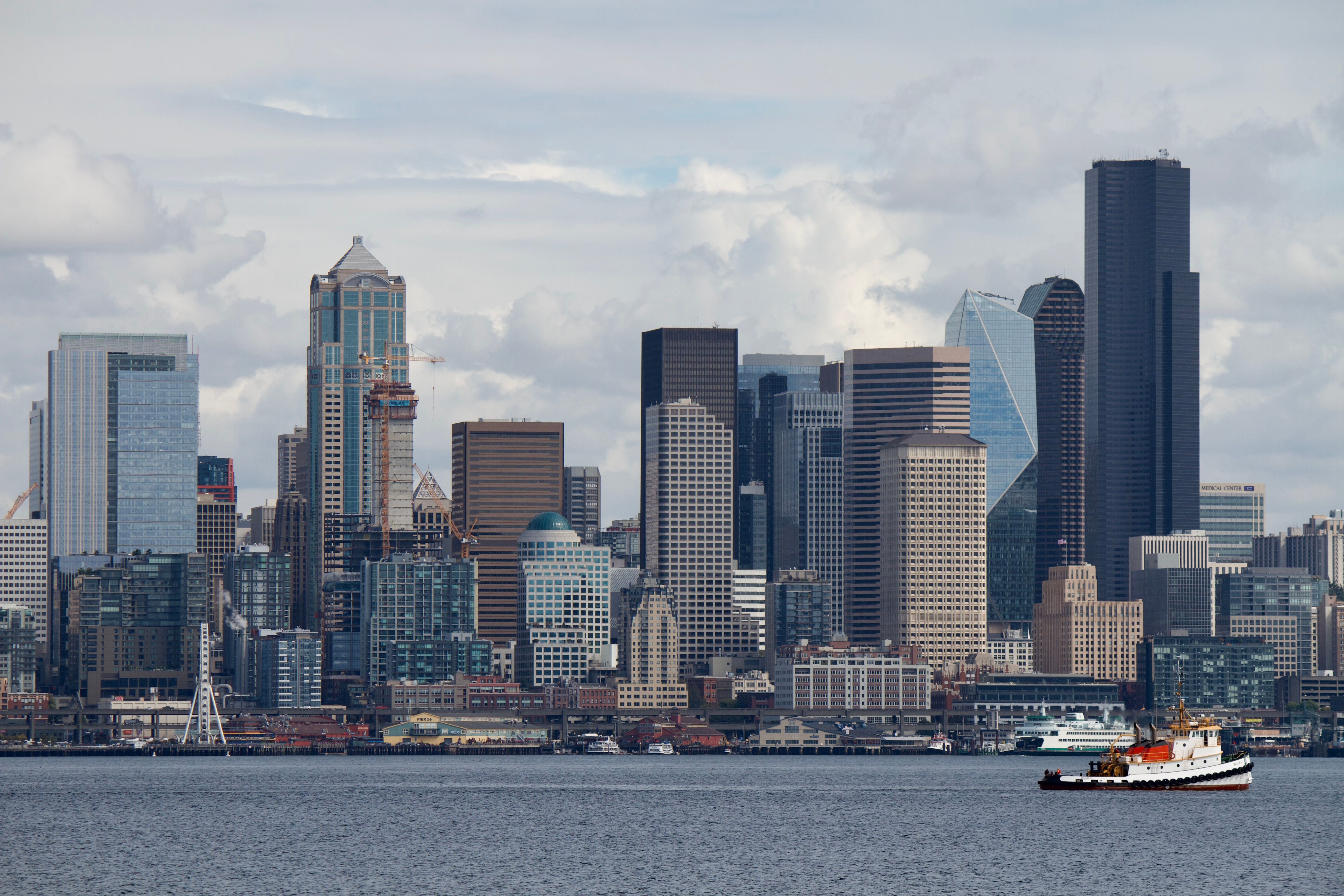 Seattle, WA city skyline wallpaper, 5184x3456