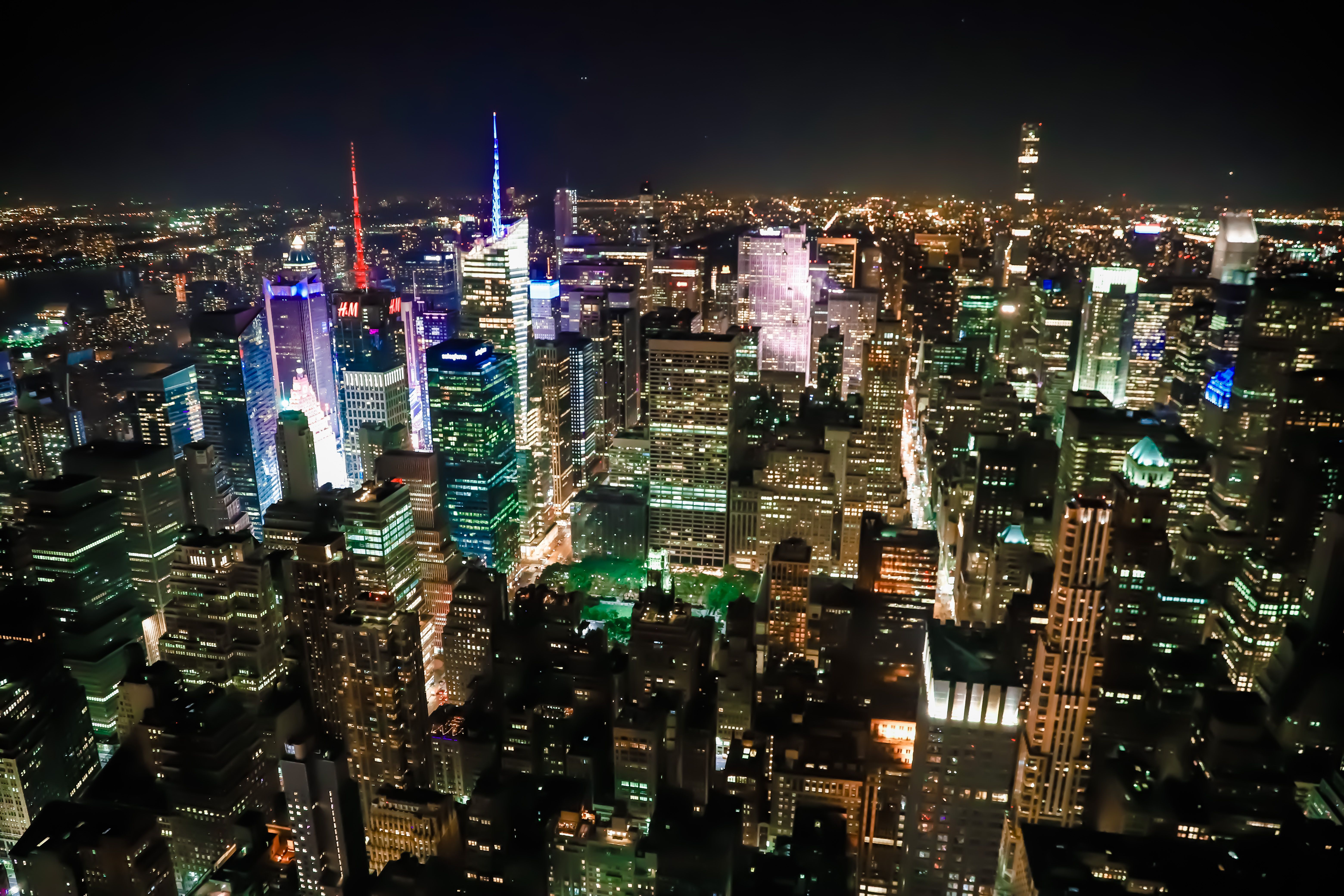City Skyline Night city skyline wallpaper at sunset, 6240x4160