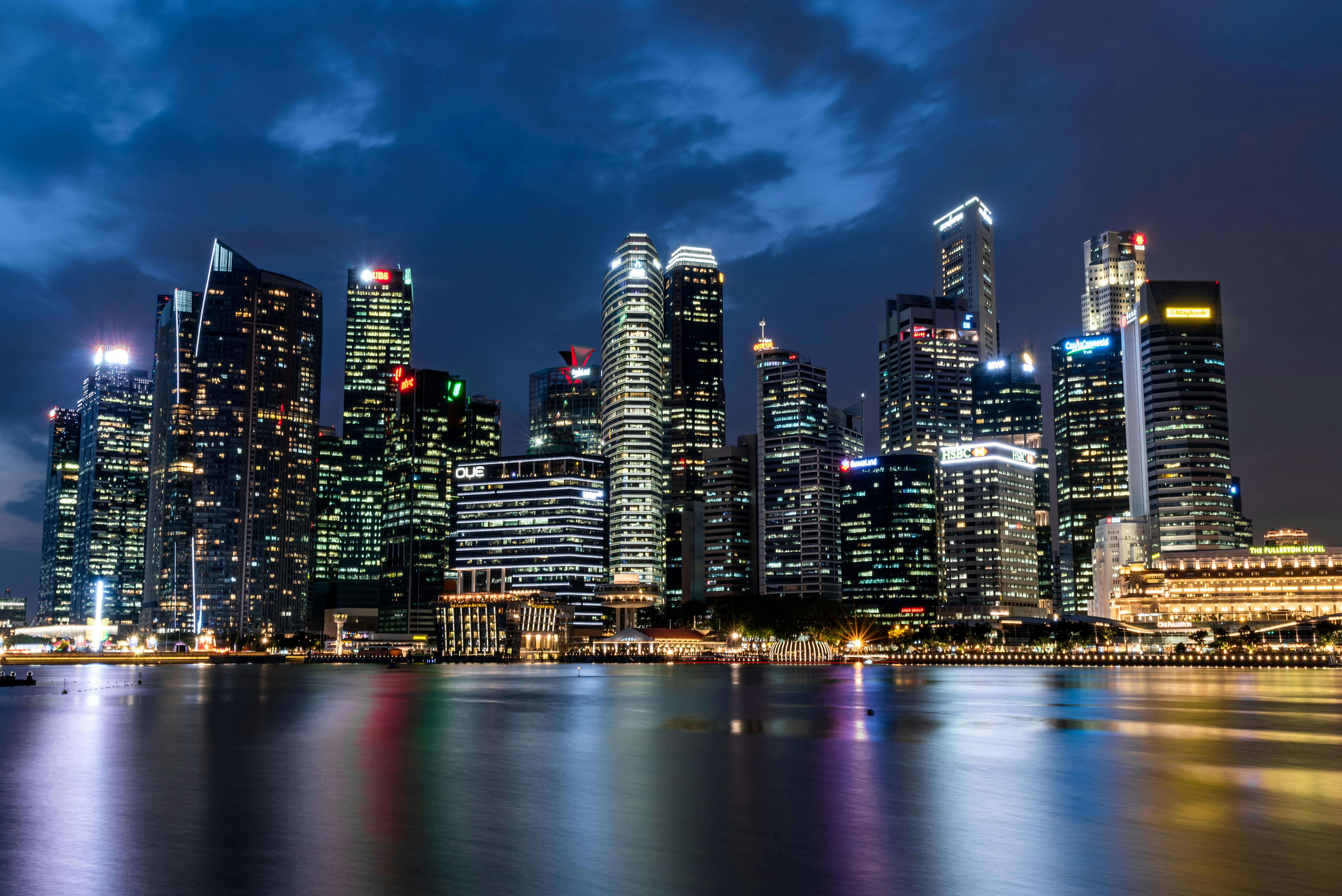 Singapore Skyline city skyline wallpaper, 6016x4016