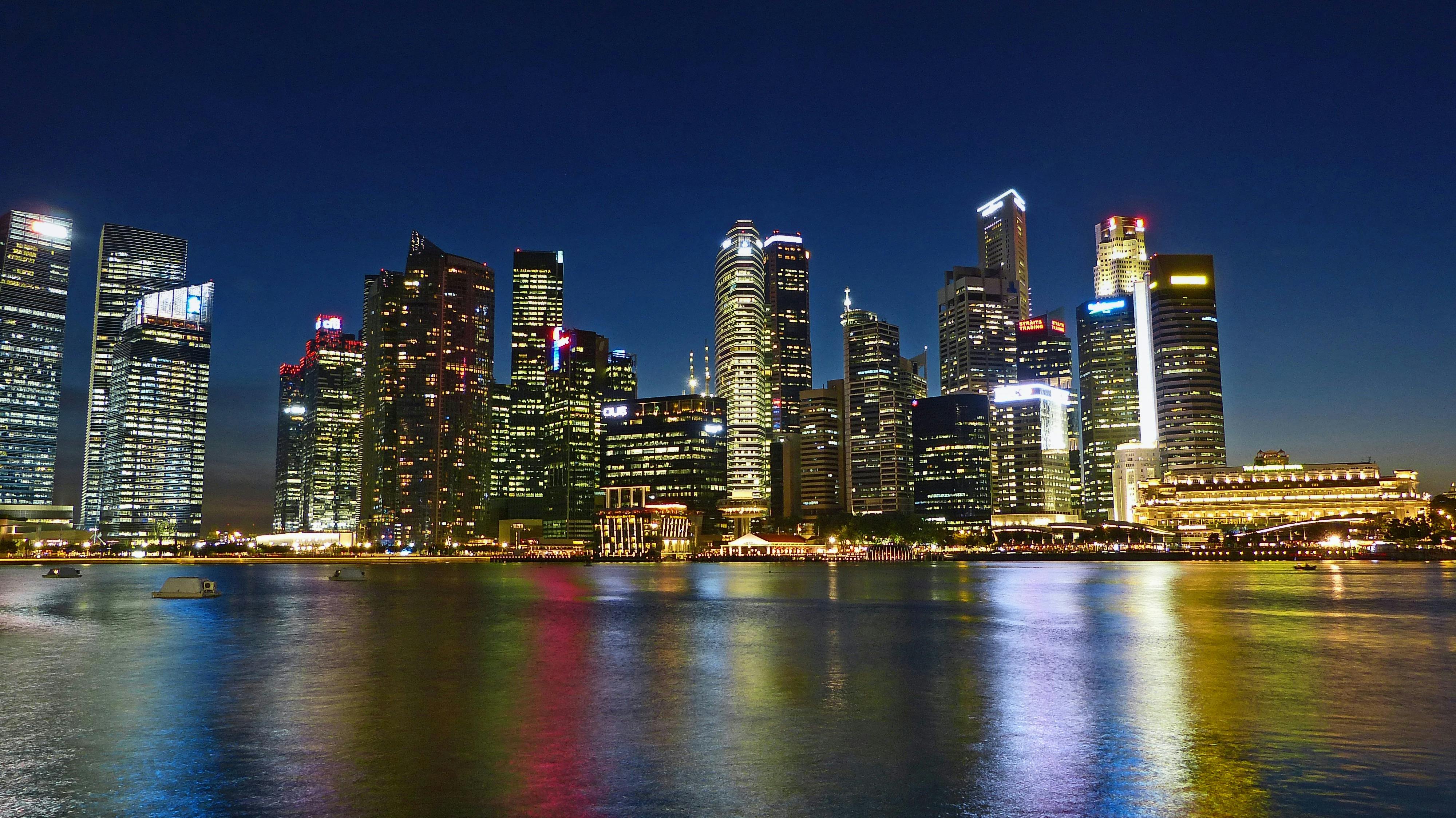 Singapore Skyline city skyline wallpaper, 4000x2248