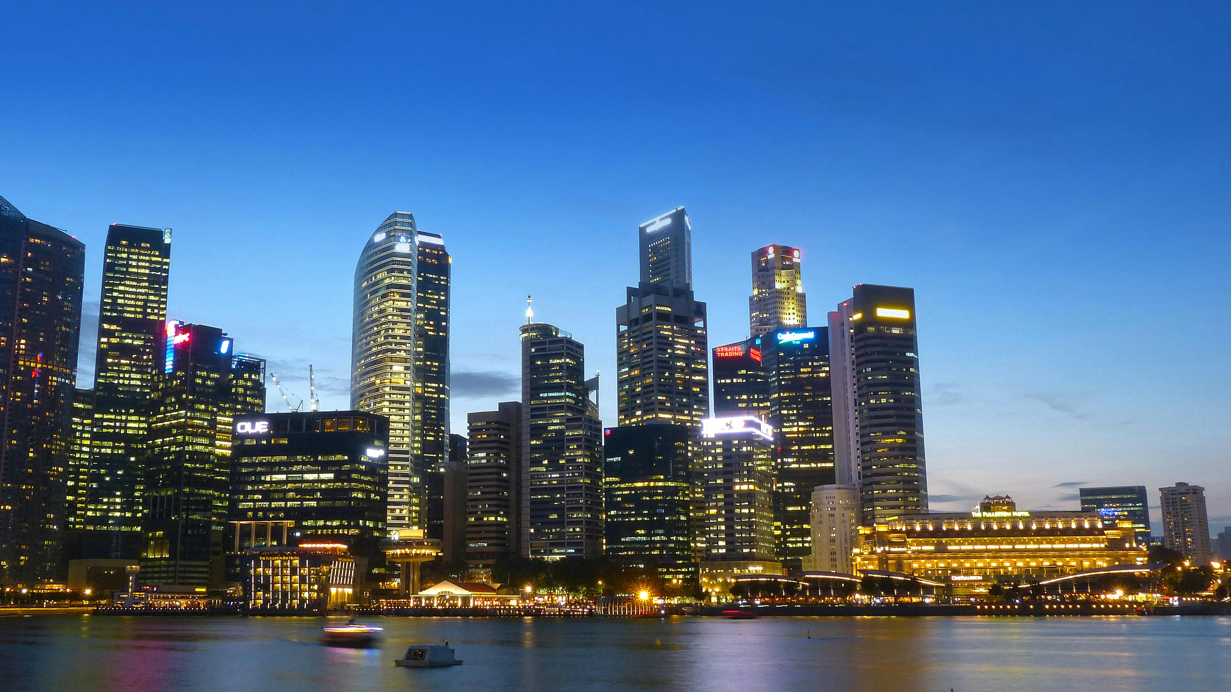 Singapore Skyline city skyline wallpaper, 4000x2248