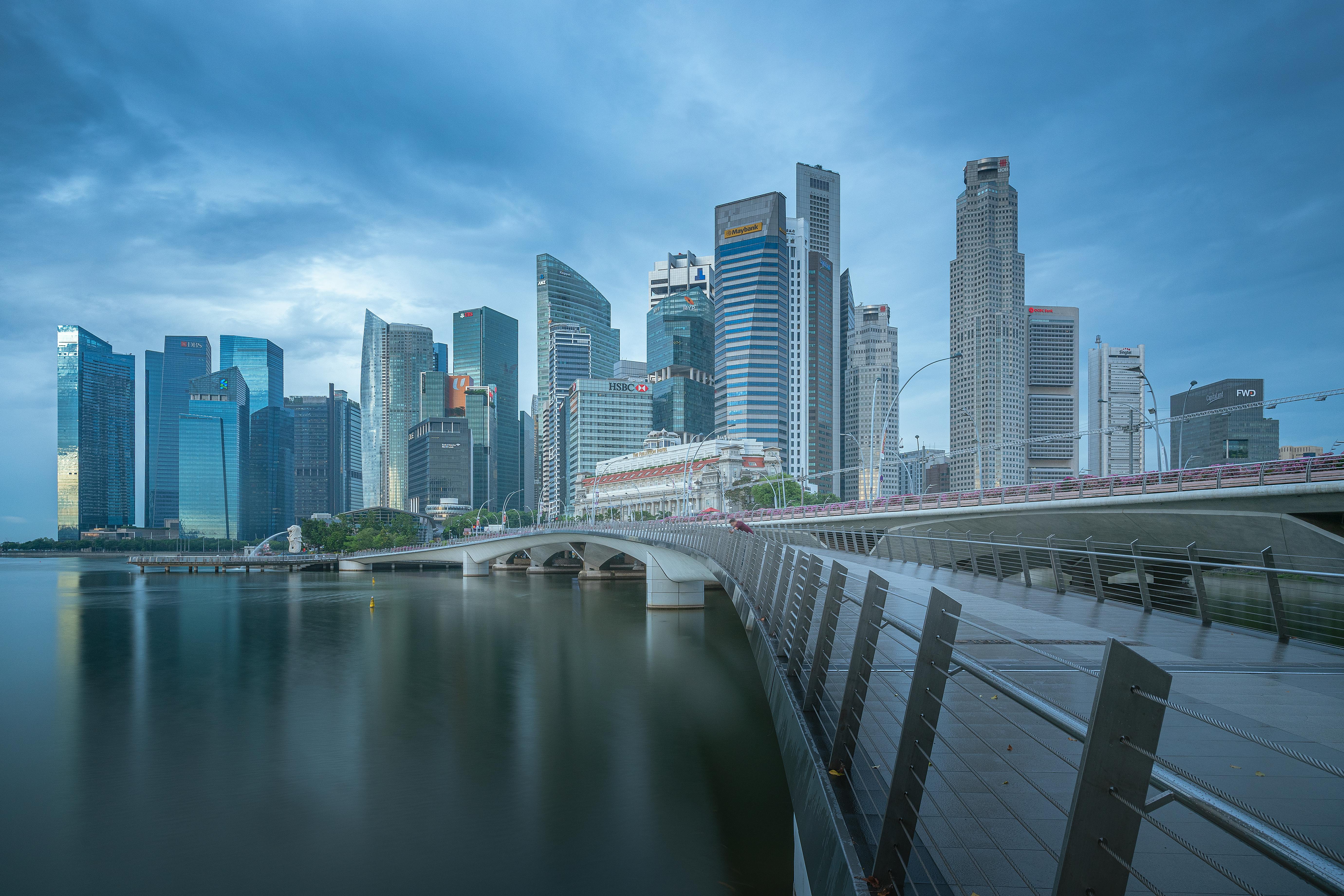 Singapore Skyline city skyline wallpaper, 5521x3681