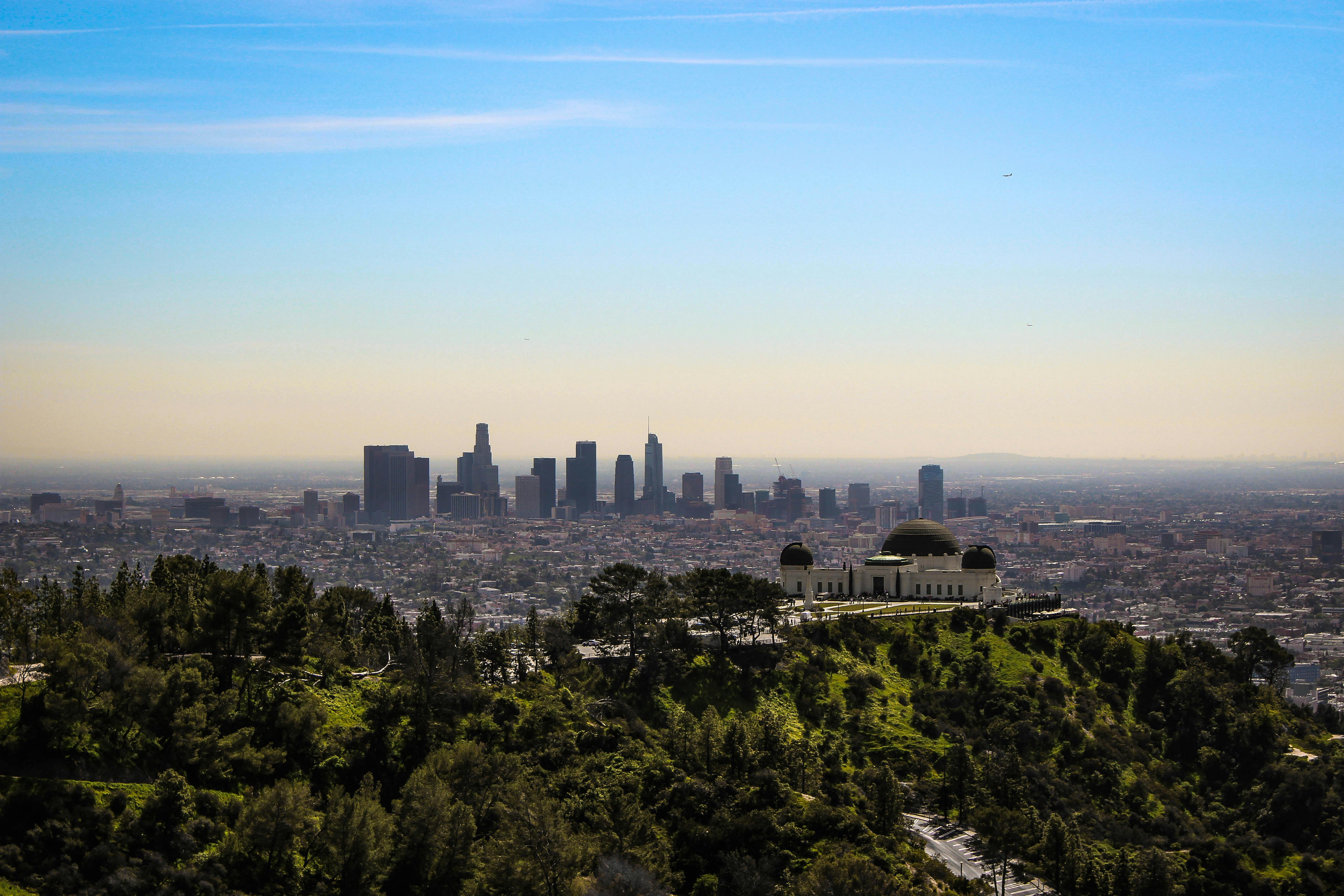 Los Angeles, CA city skyline wallpaper, 5127x3418