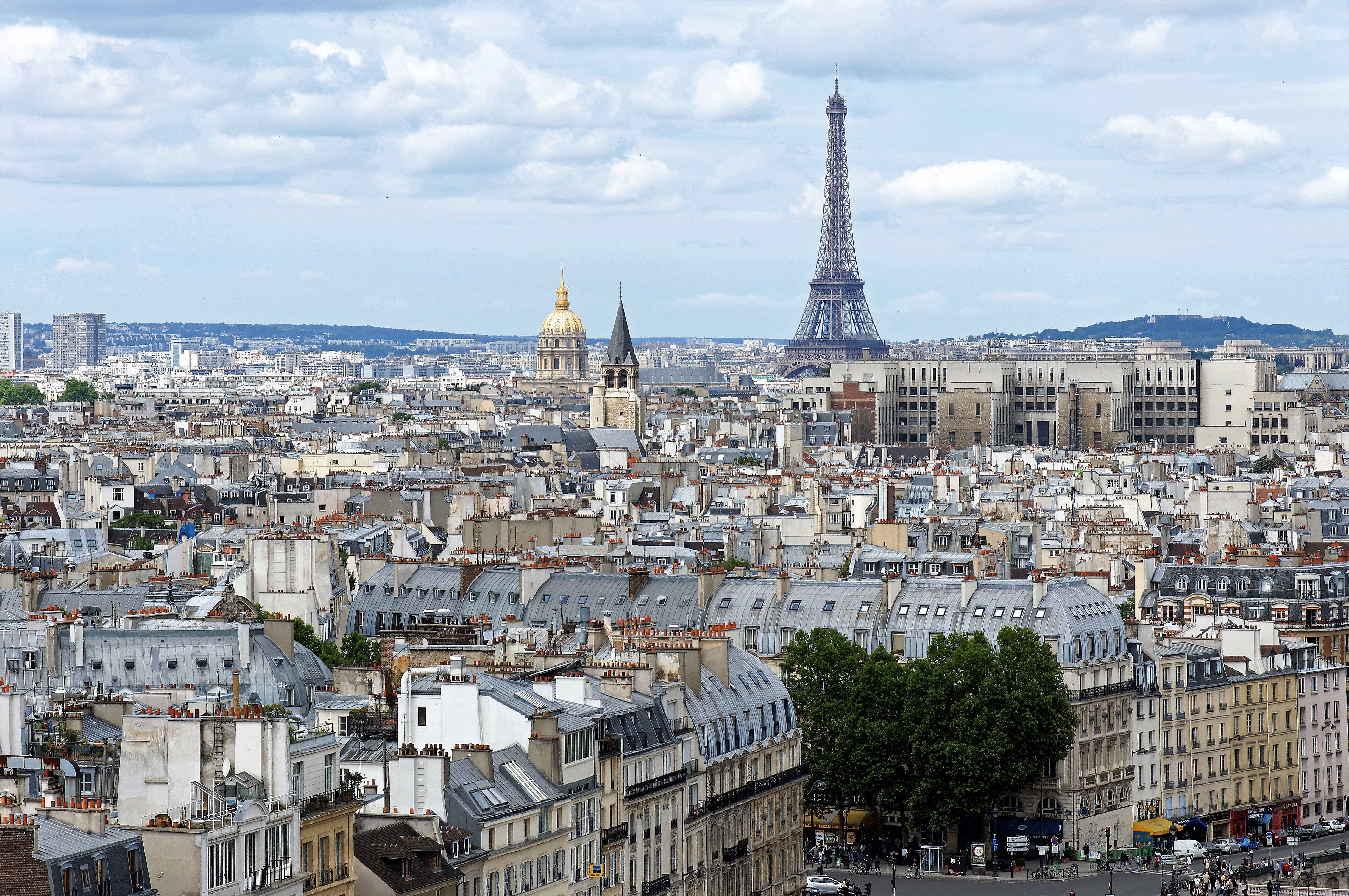 Paris Skyline city skyline wallpaper, 4912x3264