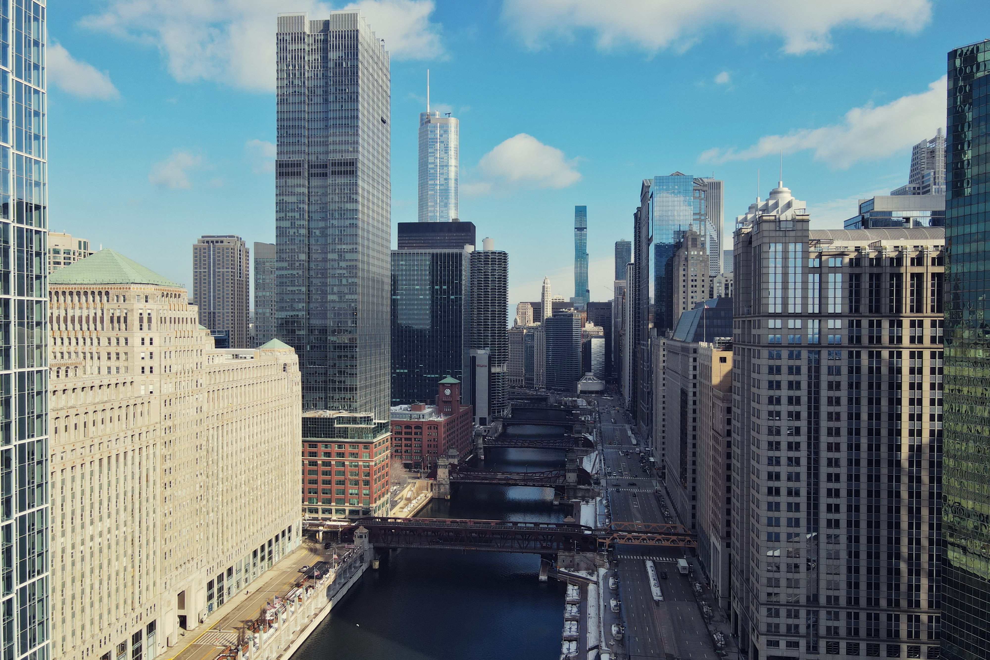 Chicago Skyline city skyline wallpaper, 4000x2667