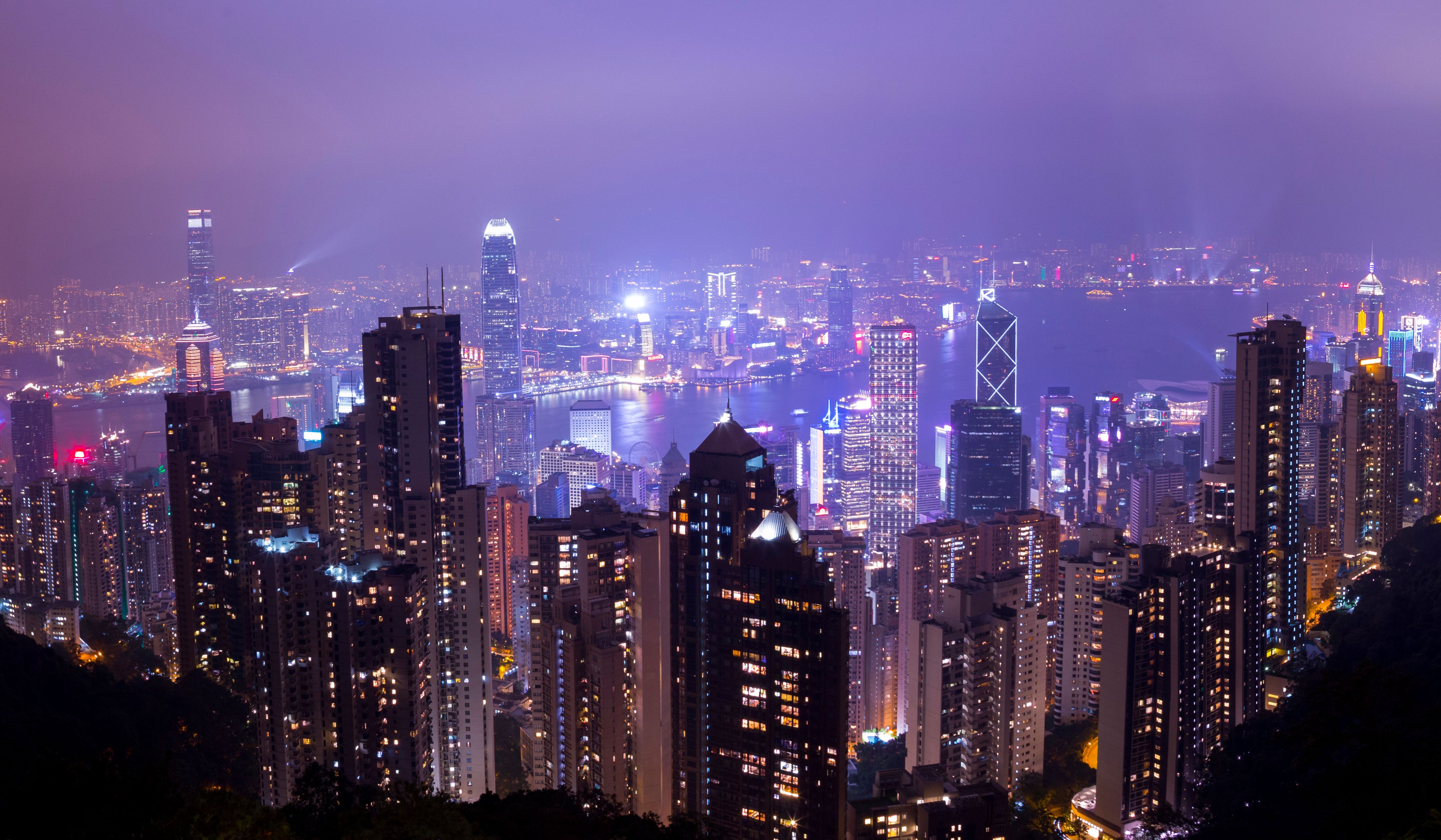 Hong Kong Skyline city skyline wallpaper, 4301x2508