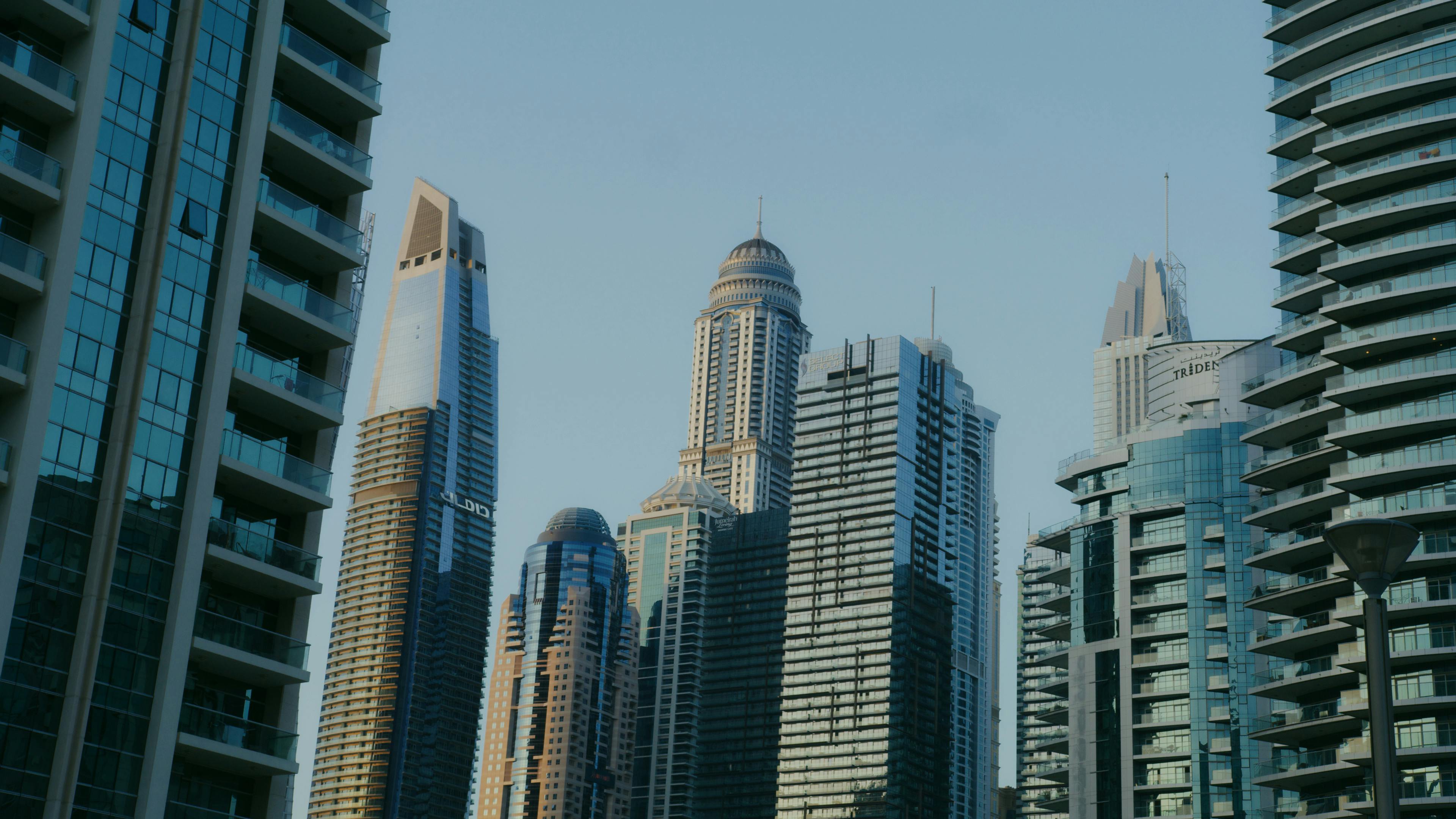 Dubai Skyline city skyline wallpaper, 3840x2160