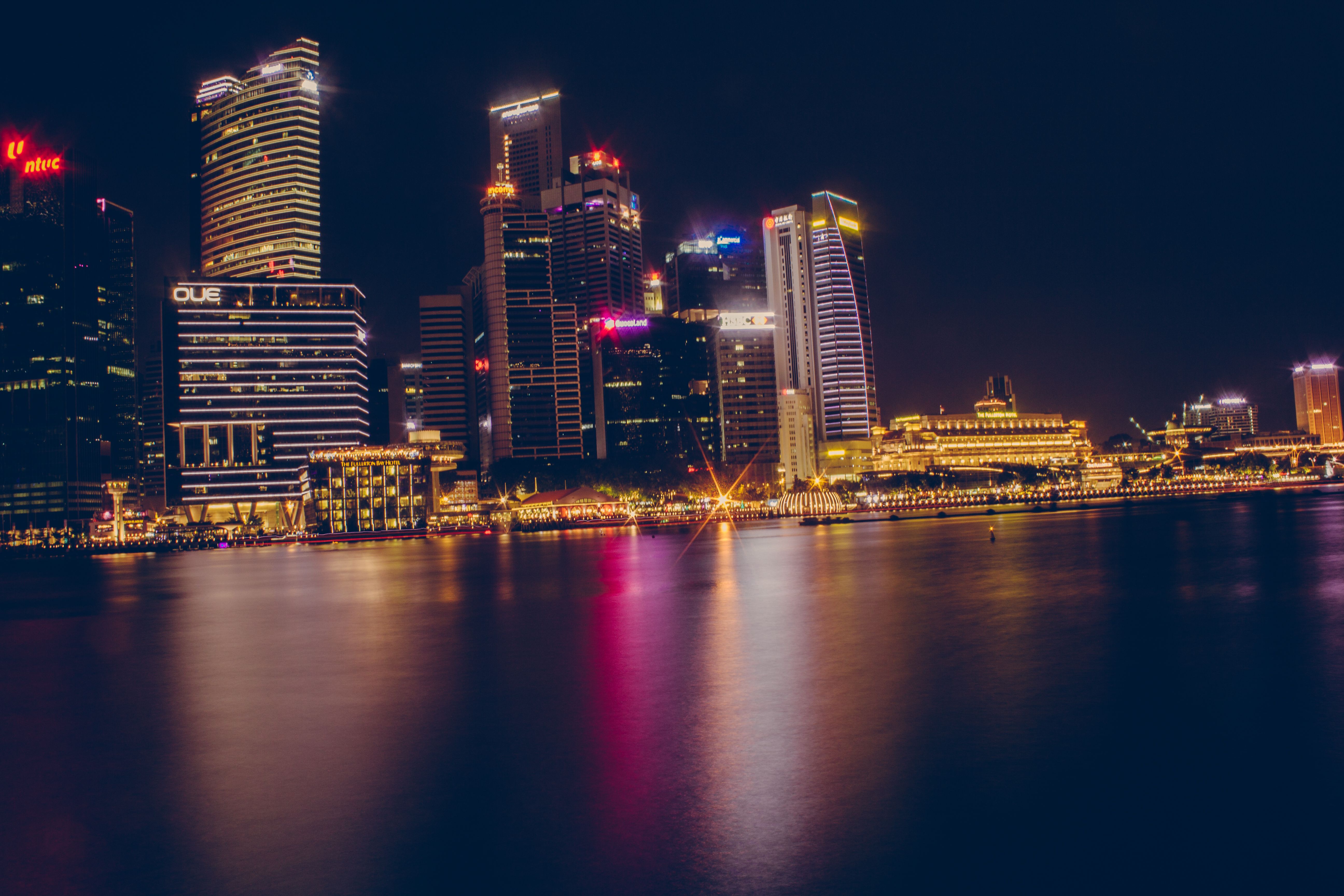 Singapore Skyline city skyline wallpaper, 5184x3456