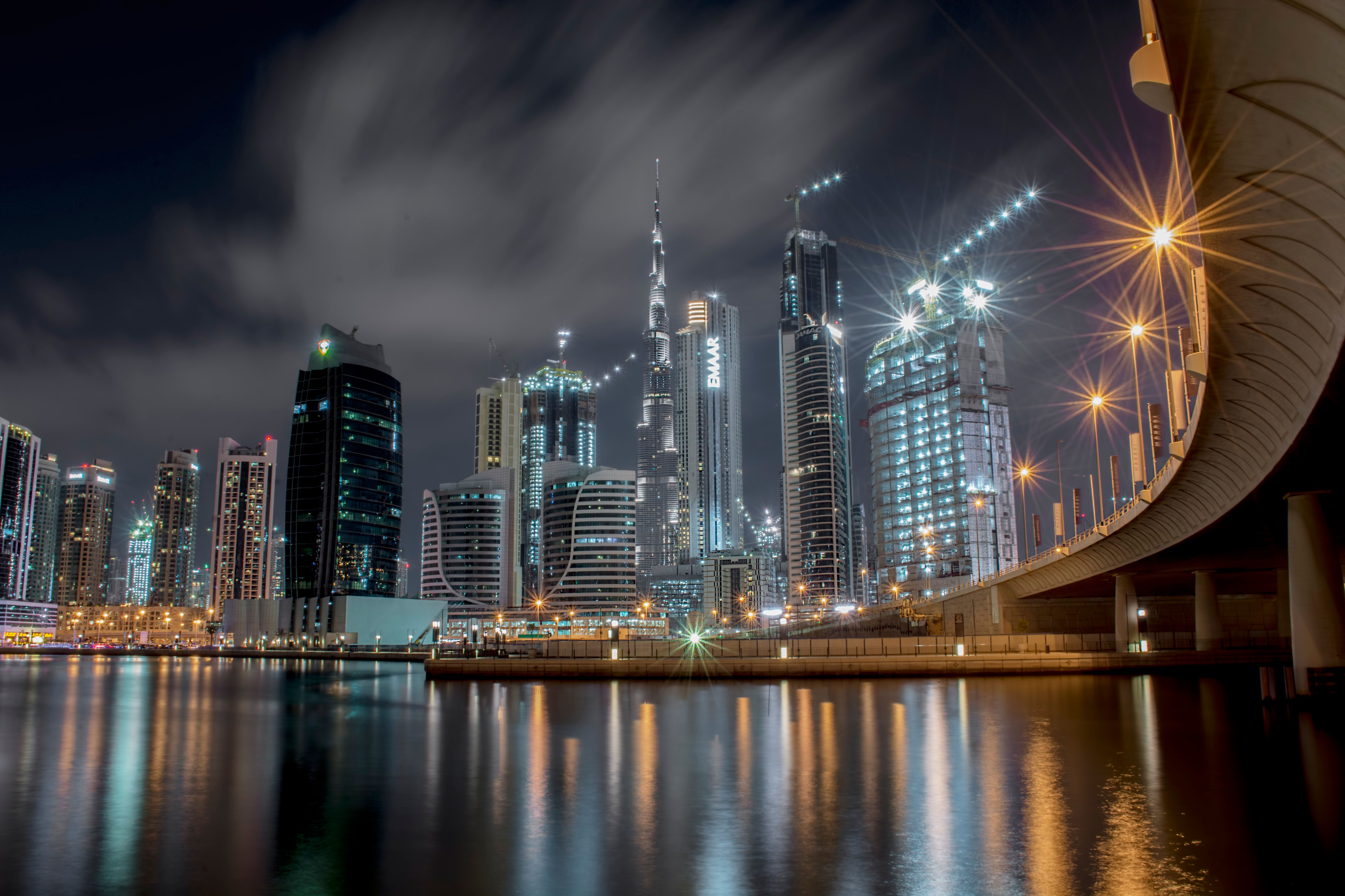 Dubai Skyline city skyline wallpaper, 6000x4000