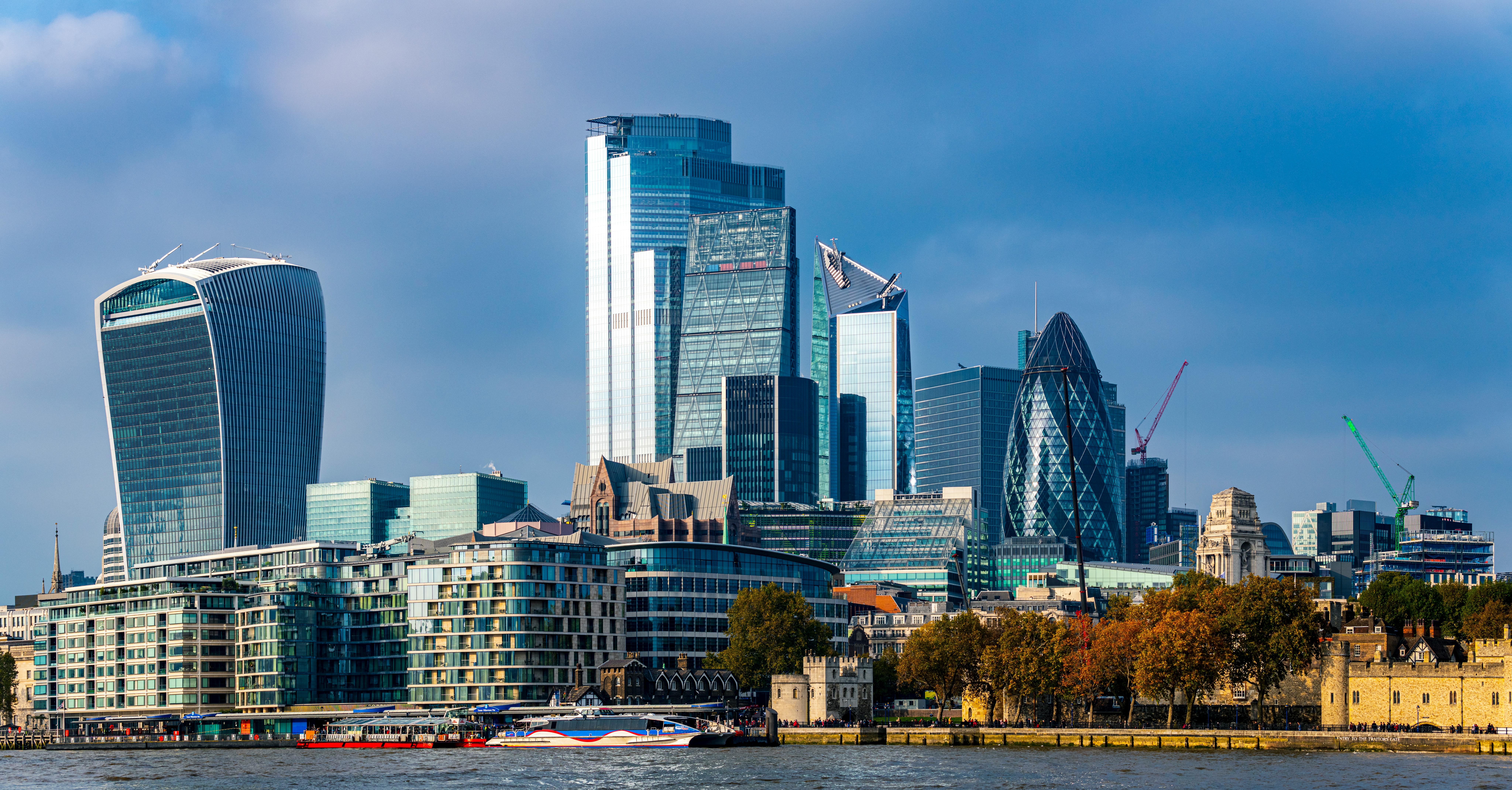 London Skyline city skyline wallpaper, 8192x4280