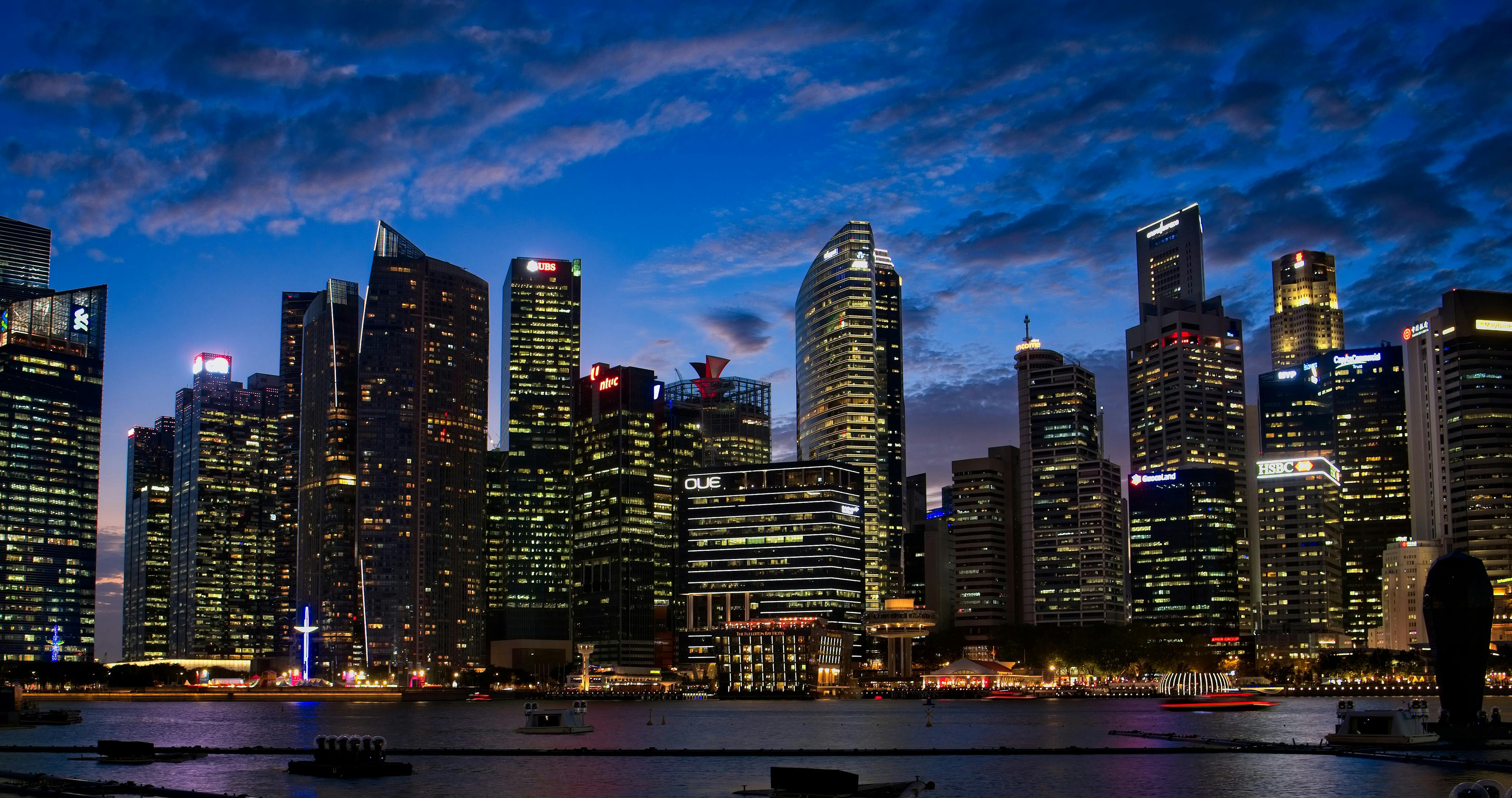 Downtown Skyline city skyline wallpaper, 4096x2160