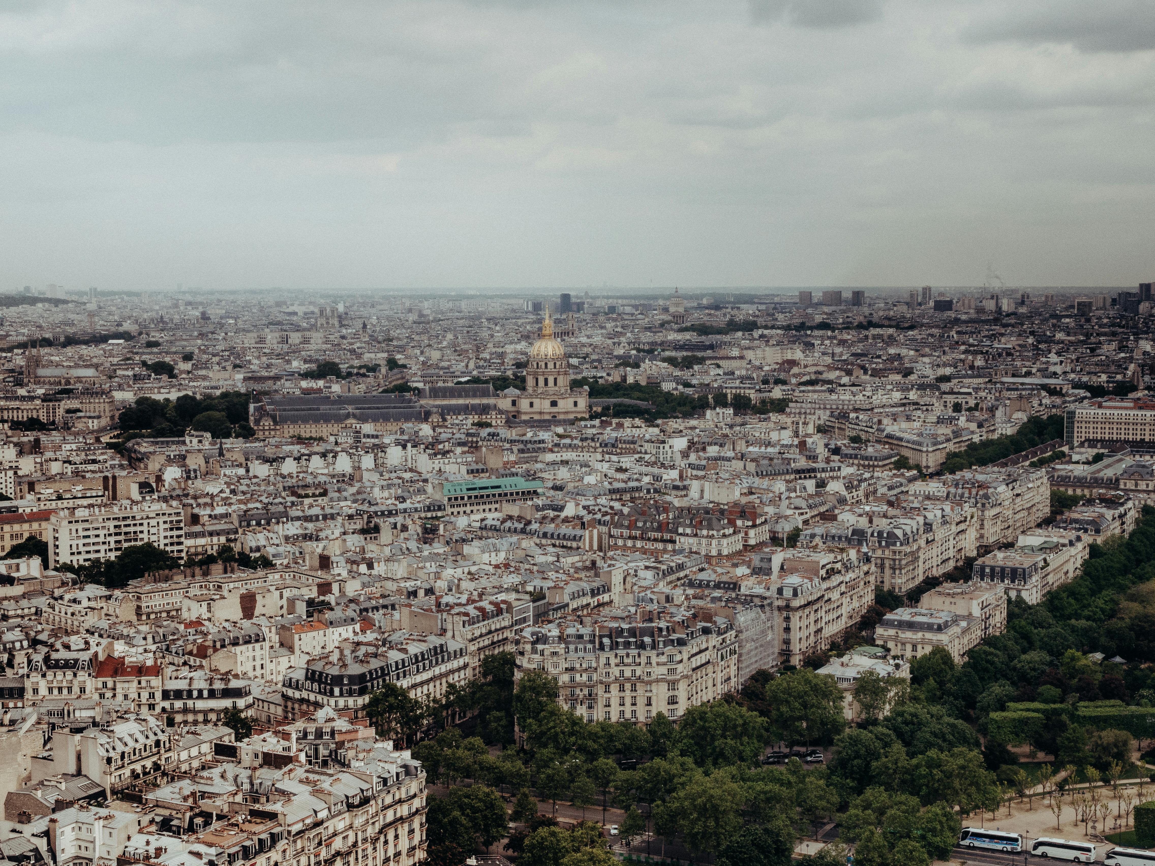 Paris Skyline city skyline wallpaper, 4544x3408
