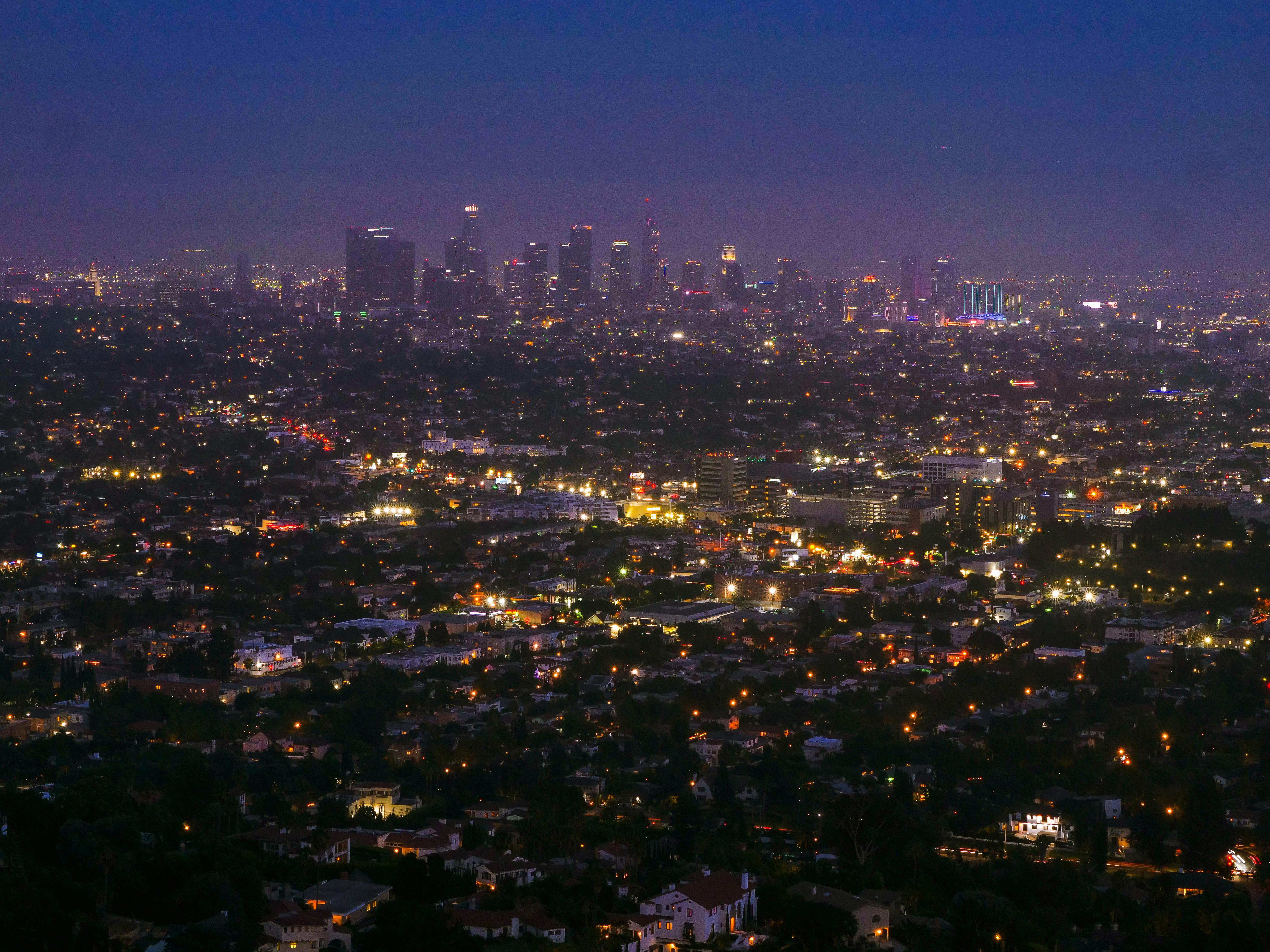 Los Angeles, CA city skyline wallpaper, 5184x3888