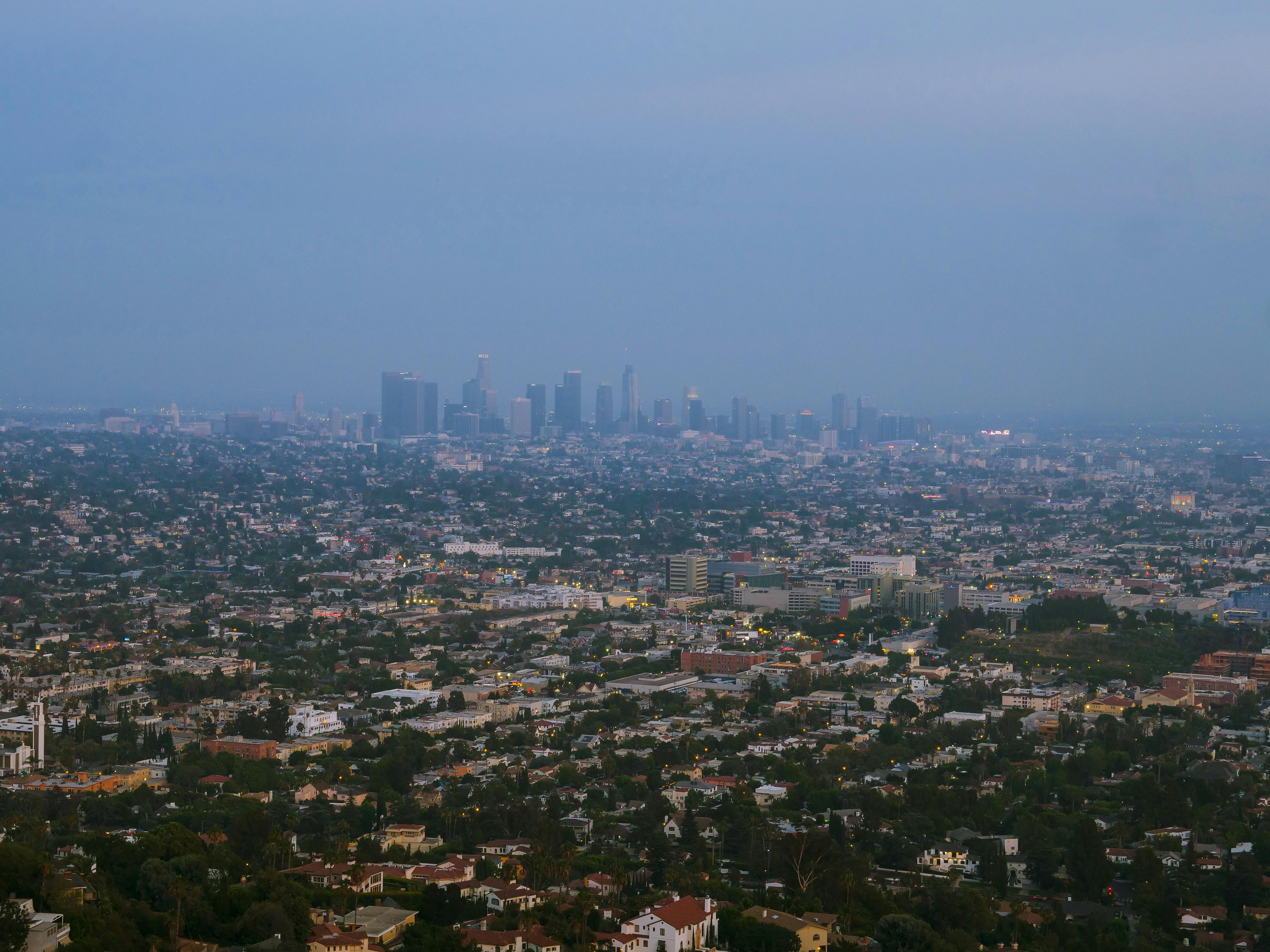 Los Angeles, CA city skyline wallpaper, 5184x3888