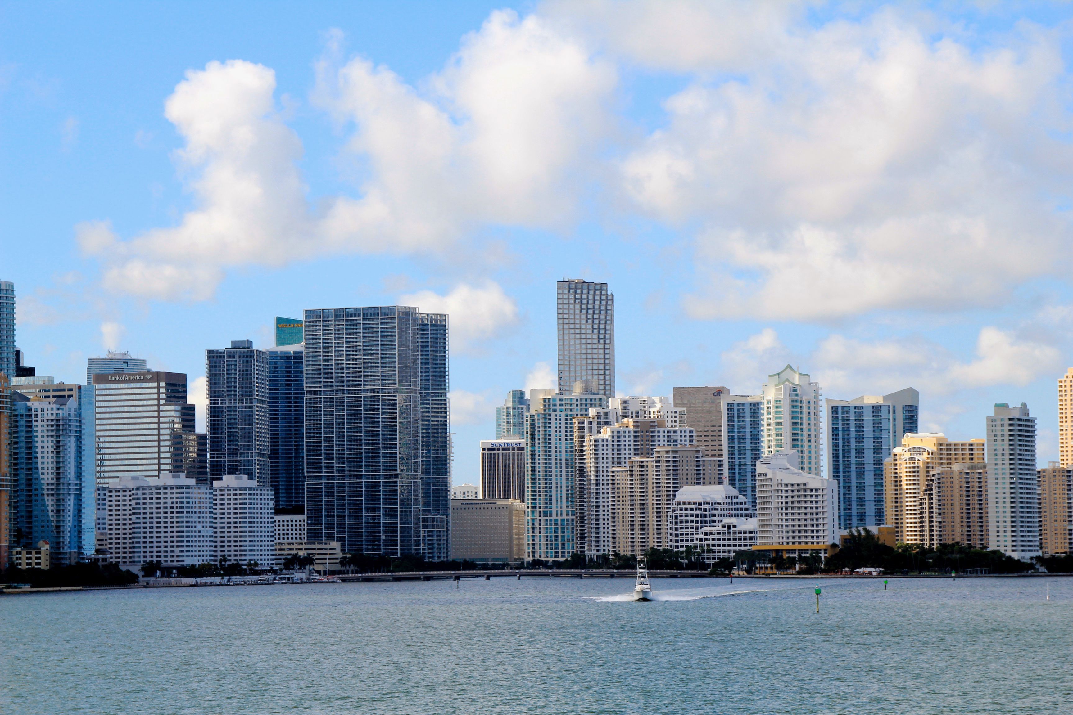 Miami, FL city skyline wallpaper, 3456x2304